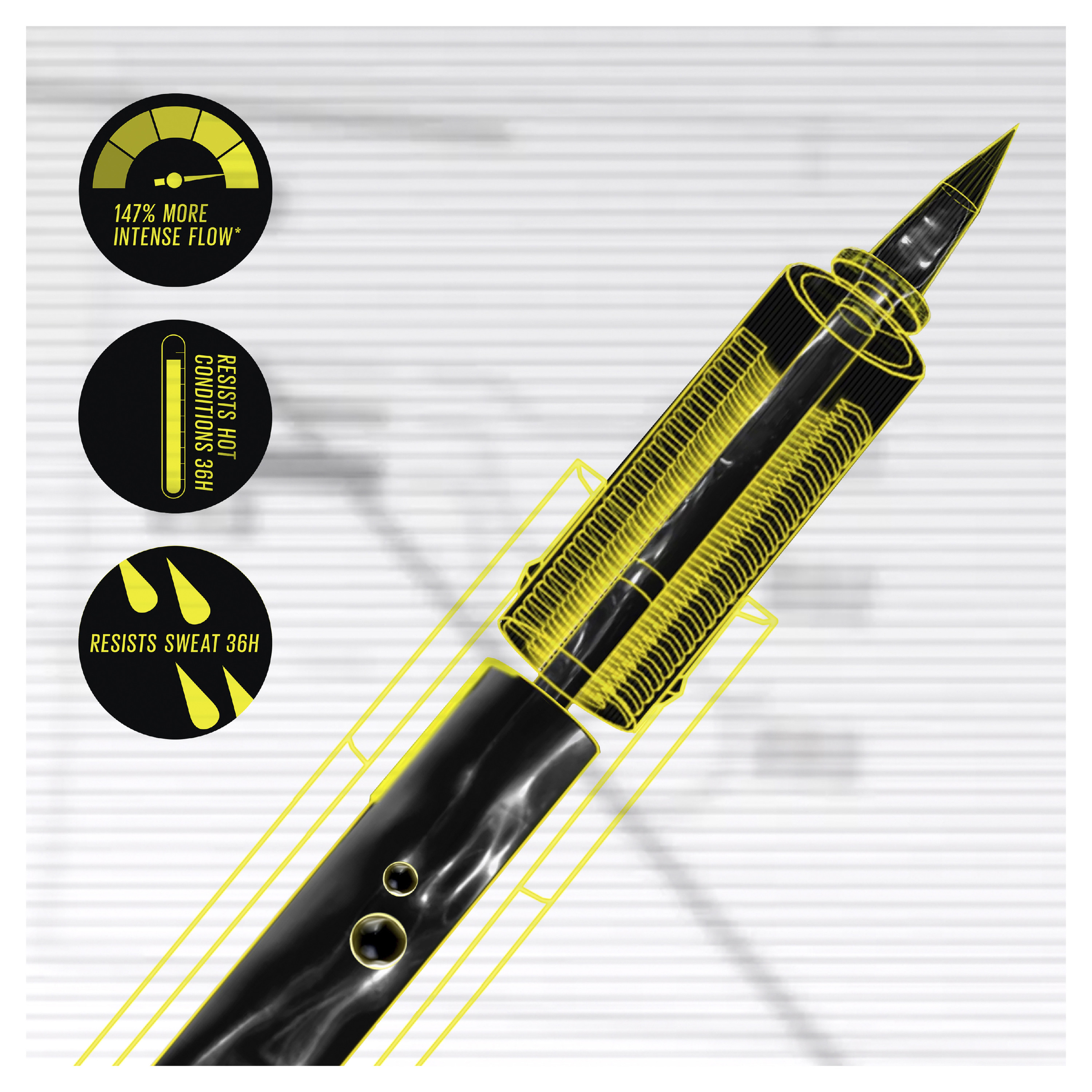 Maybelline Hypersharp Extreme Ink Eyeliner Black 1 each - Image 6