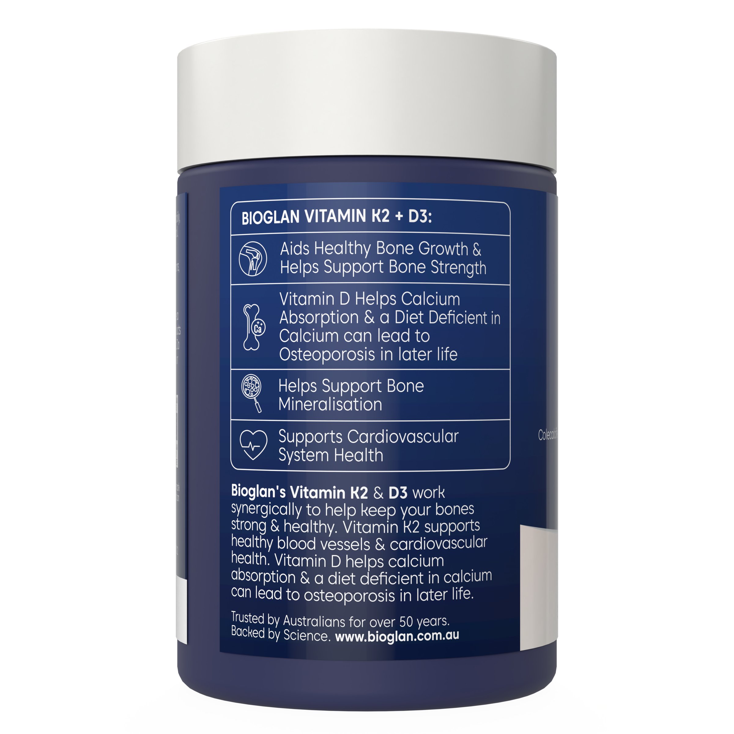 Bioglan Vitamin K2 + D3 60 capsules - Image 2