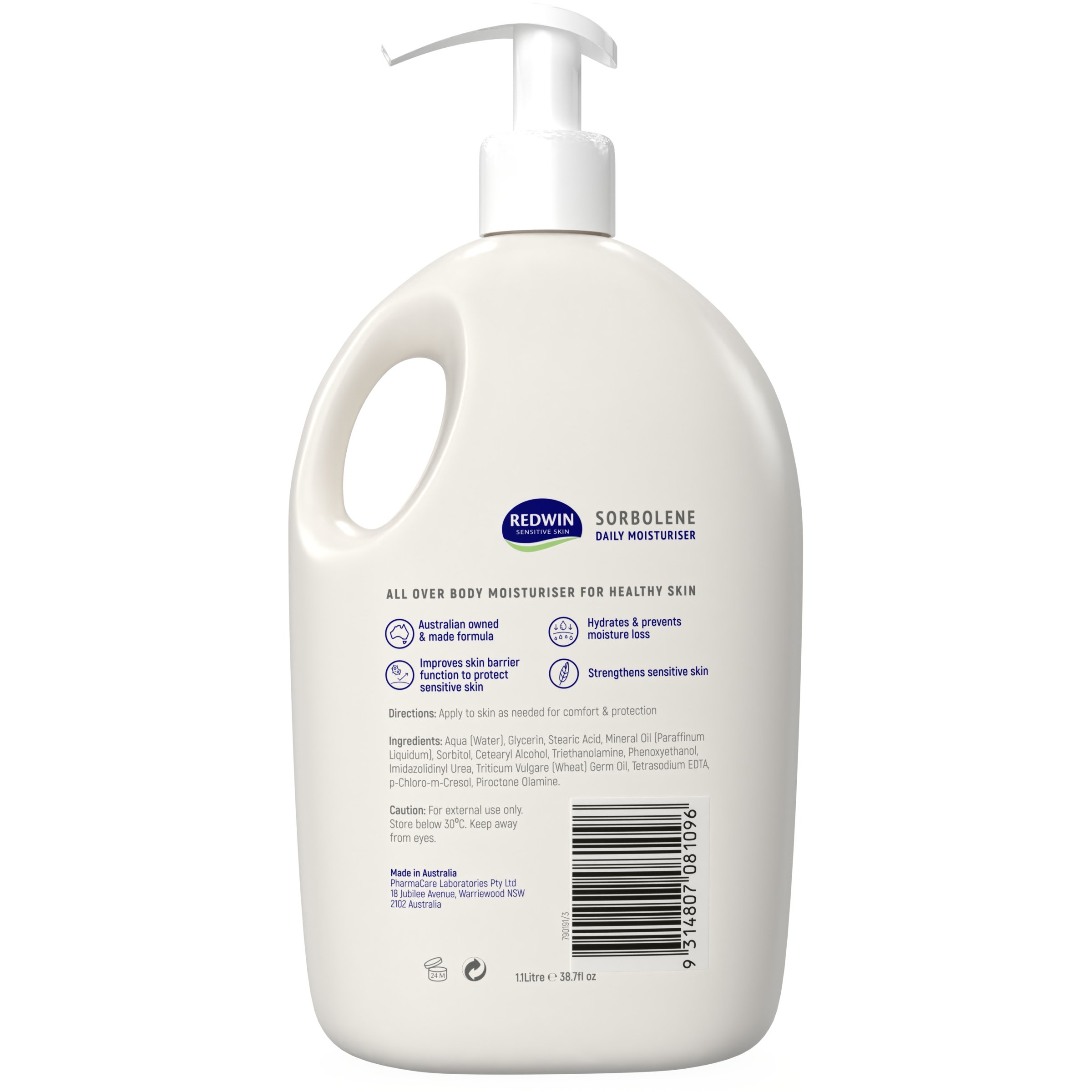 Redwin Sorbolene Moisturiser 1.1 litre - Image 2