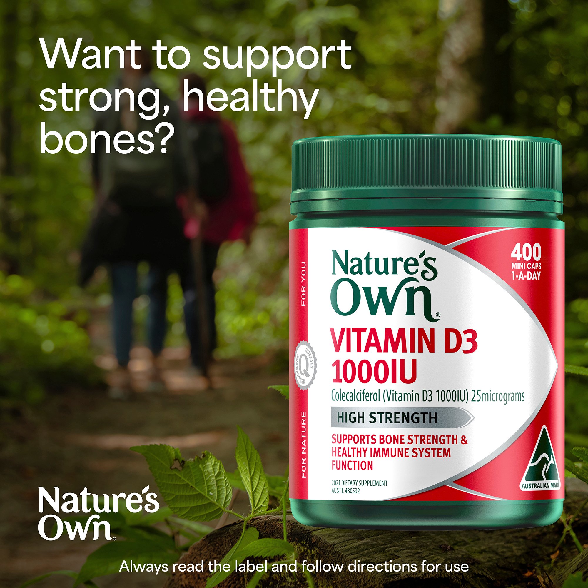 Nature's Own Vitamin D 1000IU - 400 capsules - Image 6