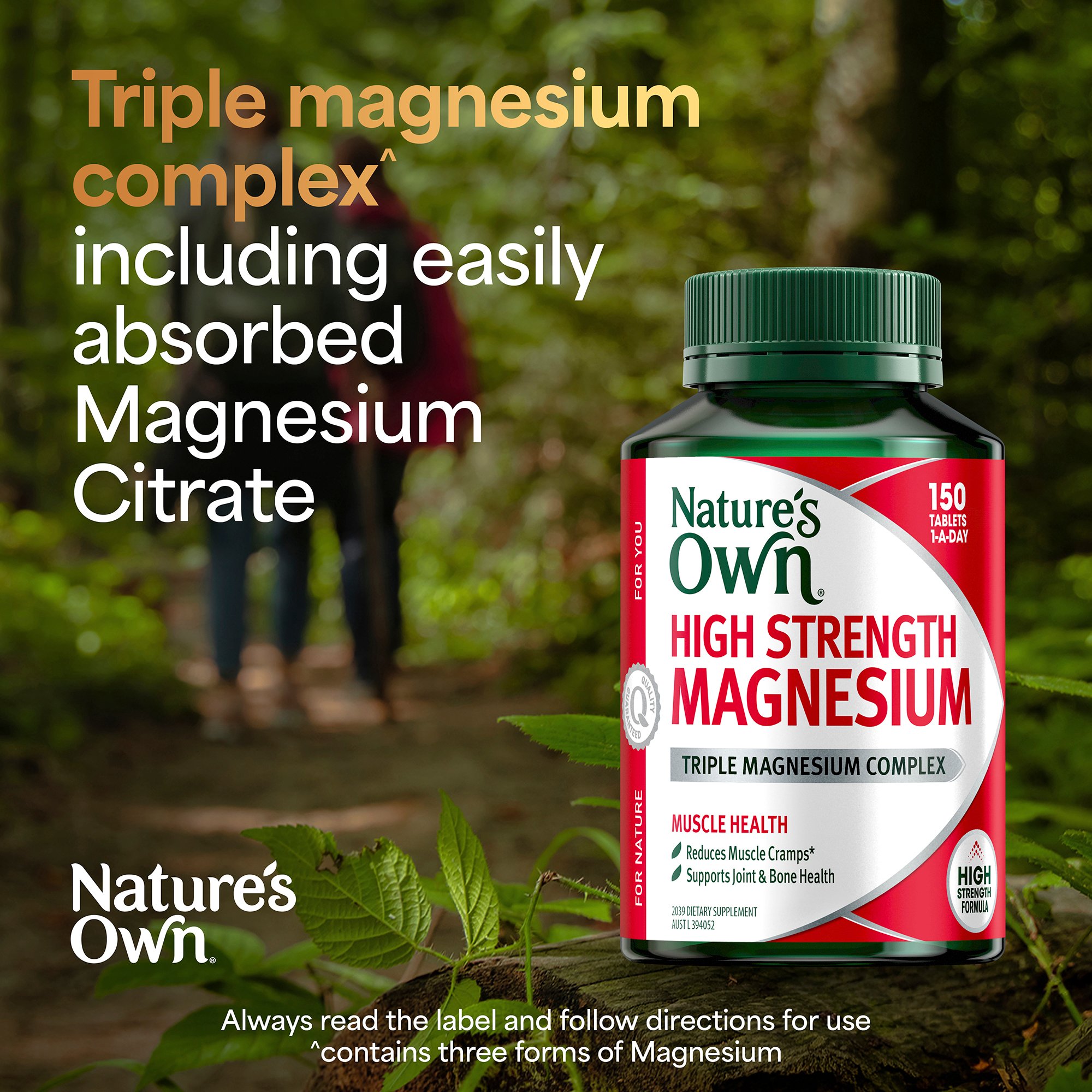 Nature's Own High Strength Magnesium 150 tablets - Image 7