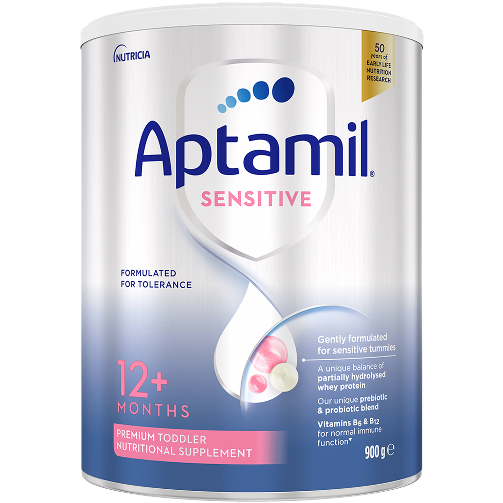 Aptamil Sensitive Premium Toddler Milk Drink From 12+ Months 900g - Image 1