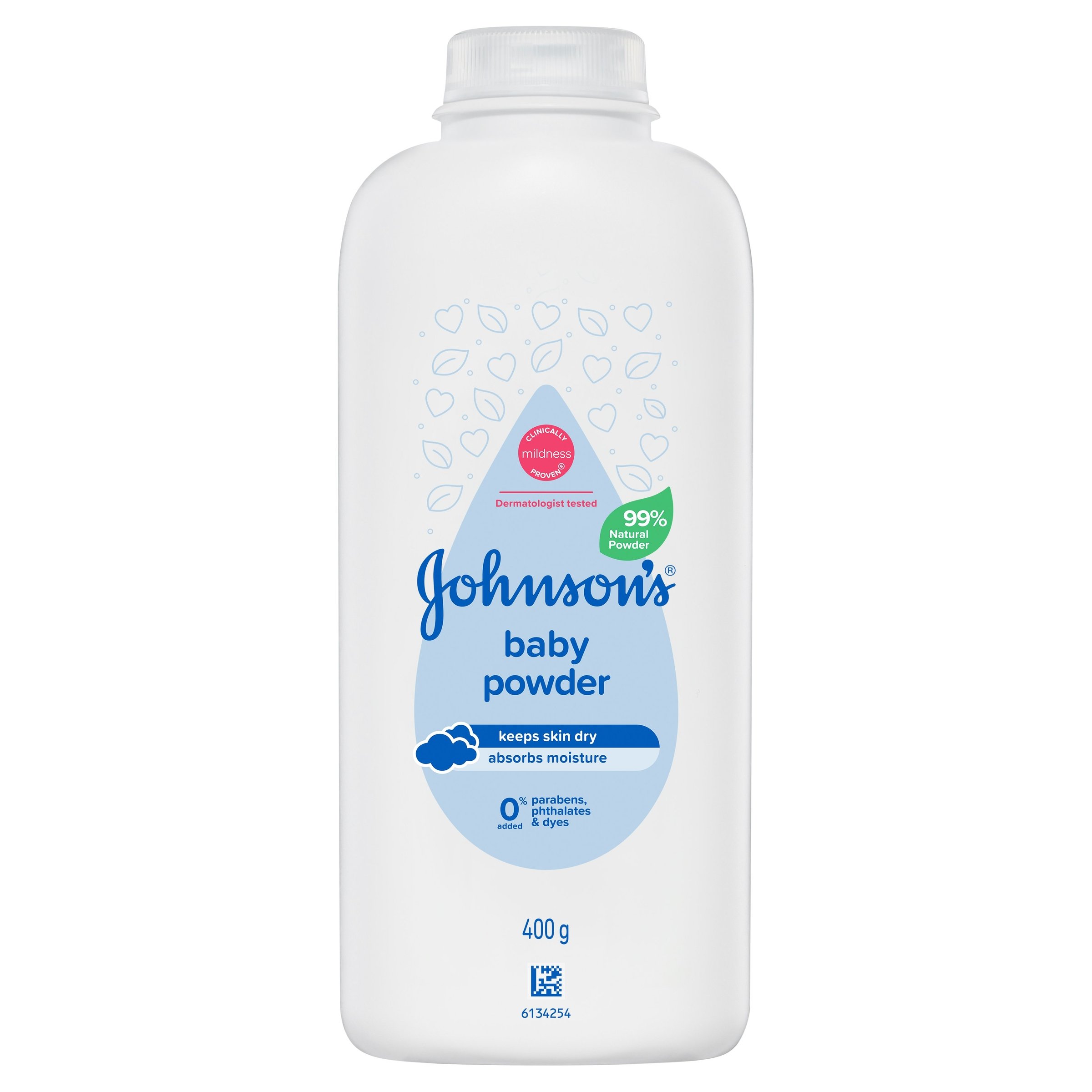 Johnson's Baby Pure Cornstarch Baby Powder 400g - Image 1