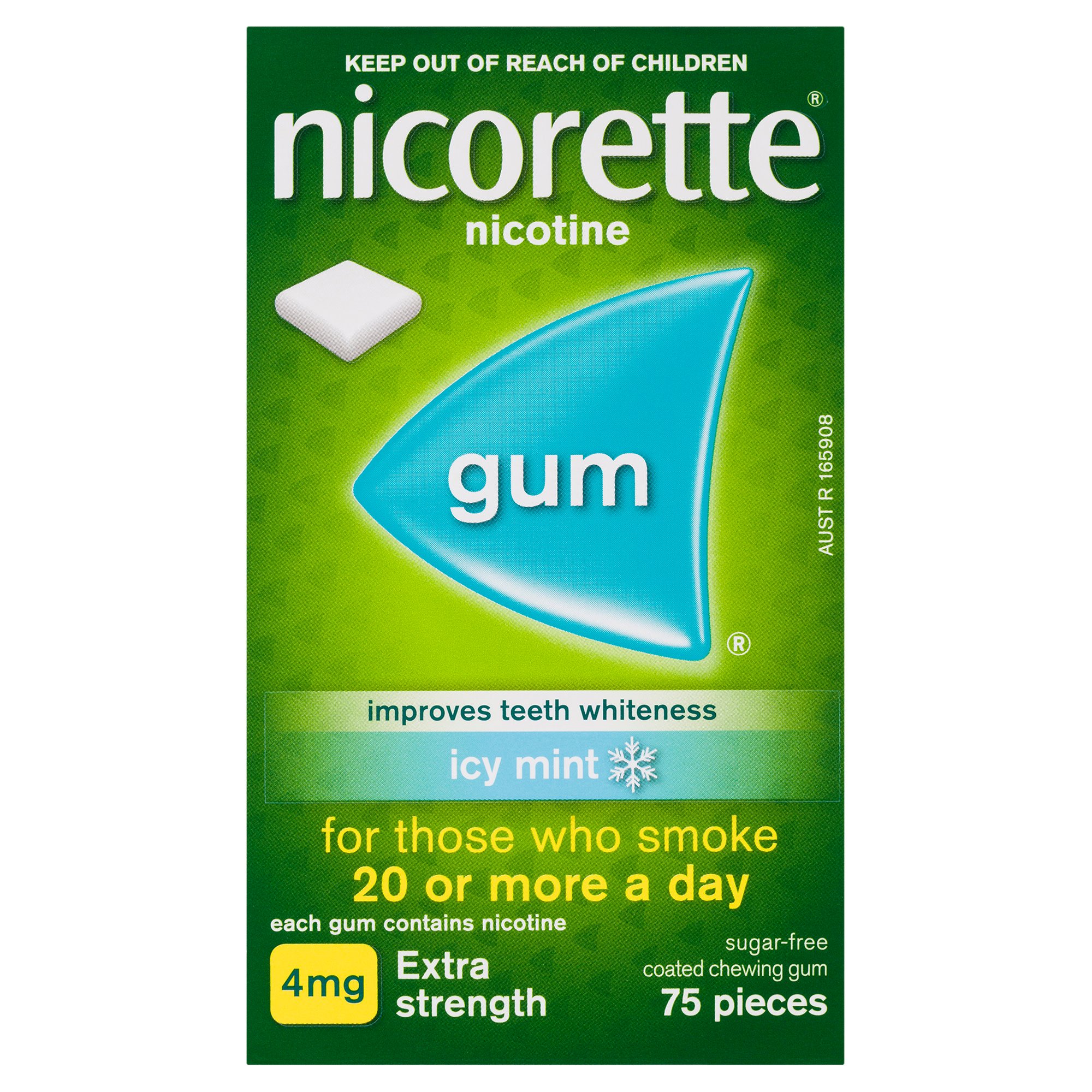 Nicorette Gum Icy Mint 4mg 75 pieces - Image 1