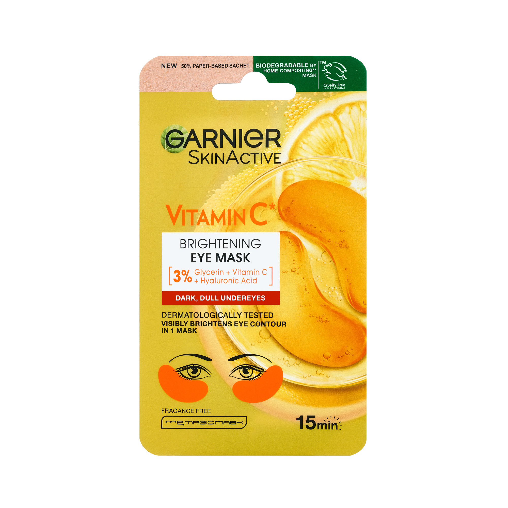 Garnier Vitamin C Serum Eye Mask 15ml - Image 1