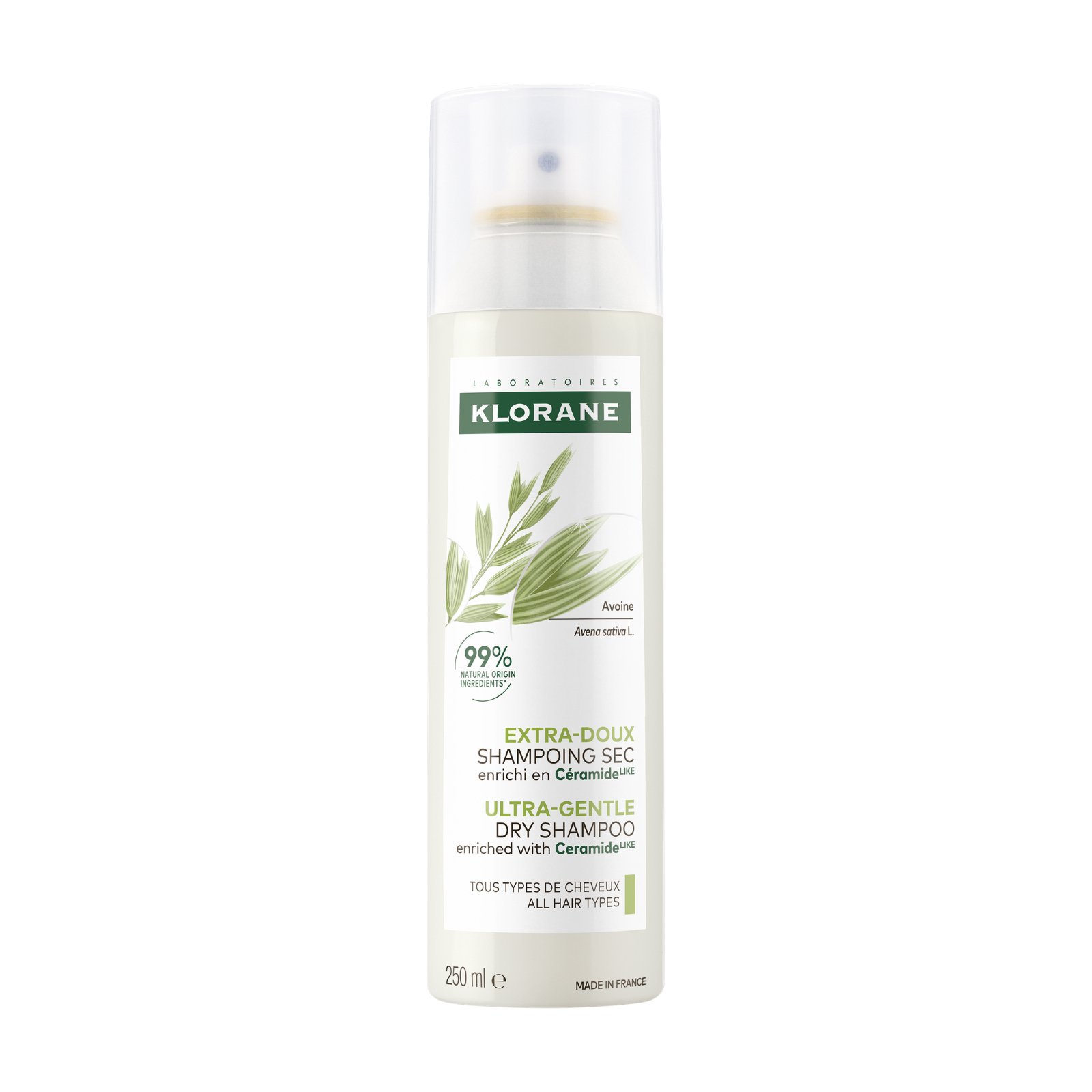 Klorane Dry Shampoo With Oat & Ceramide 250ml - Image 1