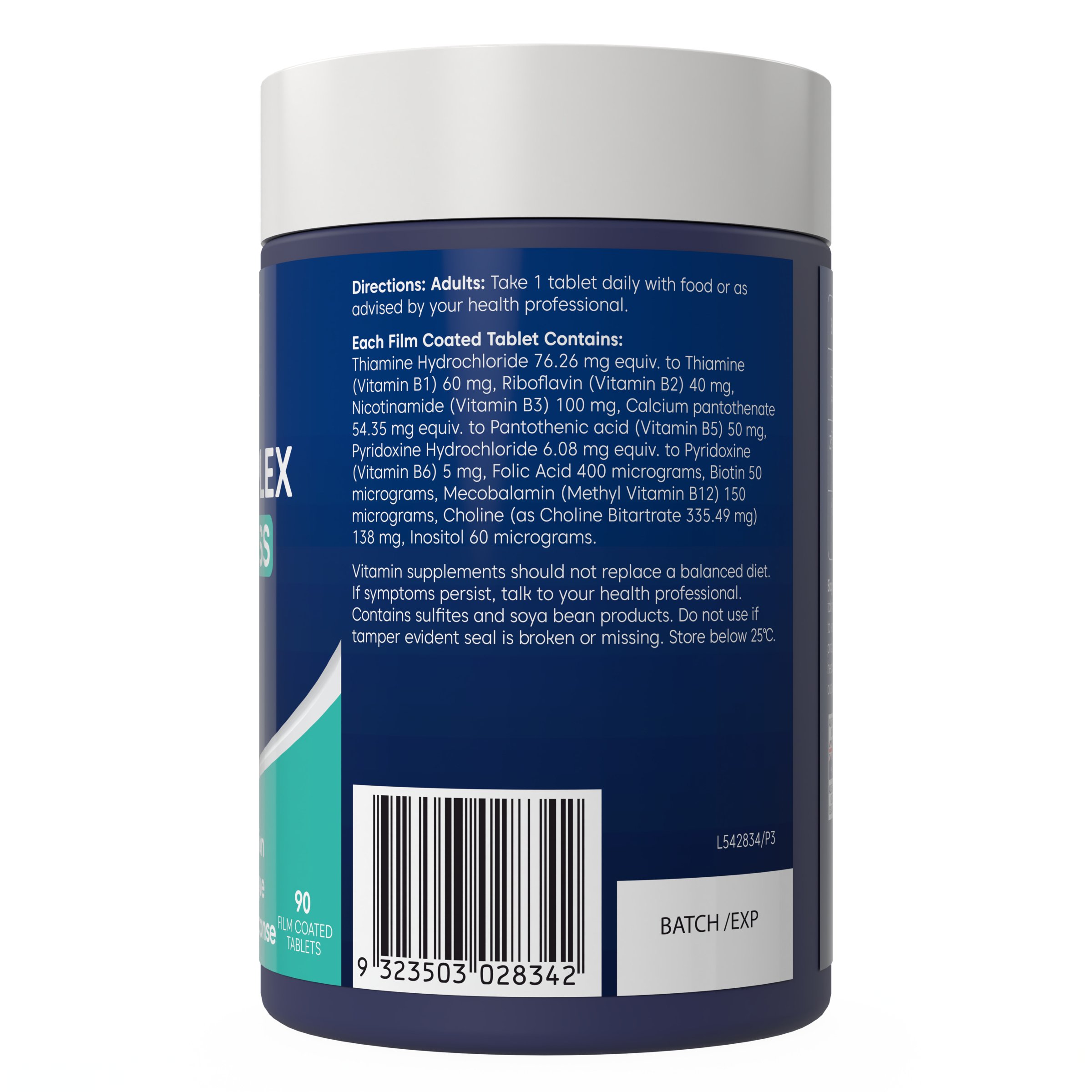 Bioglan Mega B Complex 90 tablets - Image 3