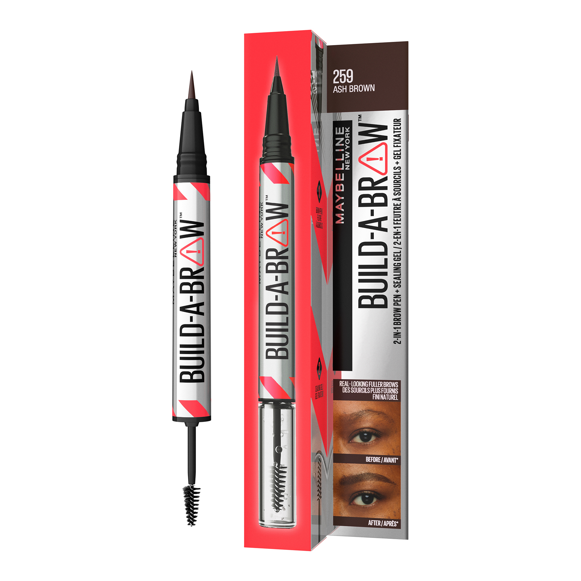 Maybelline Build A Brow 259 Ash Brown 1 each - Image 4