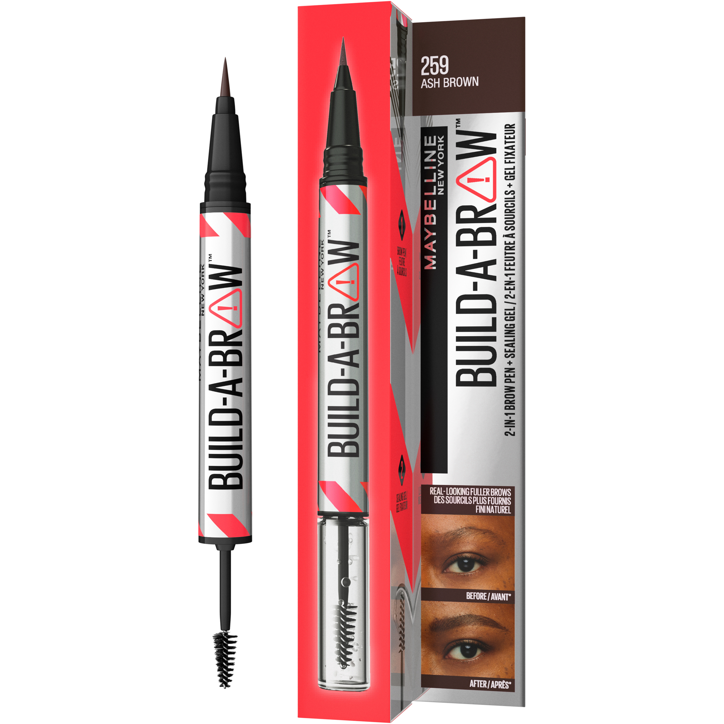 Maybelline Build A Brow 259 Ash Brown 1 each - Image 4