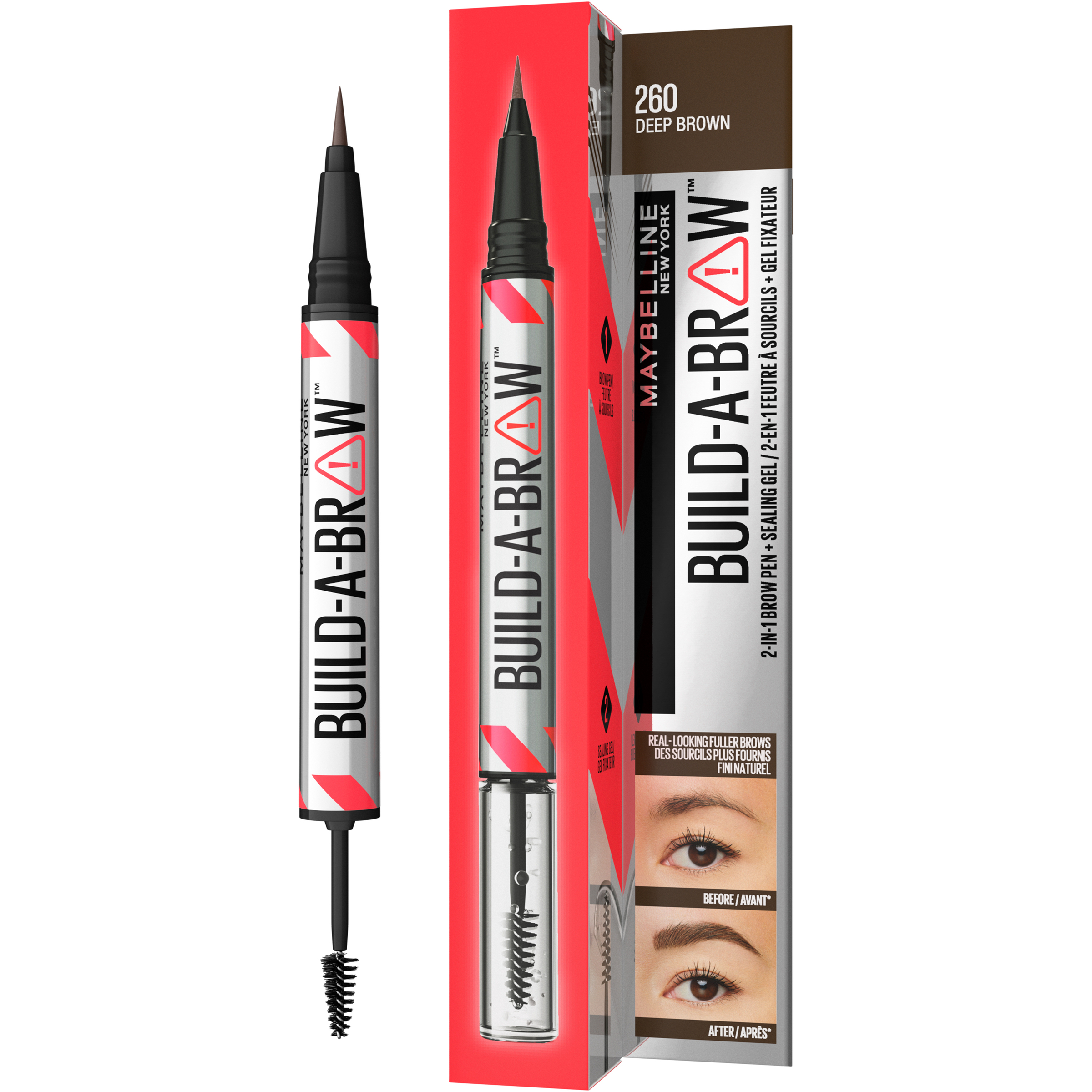 Maybelline Build A Brow 260 Deep Brown 1 each - Image 4