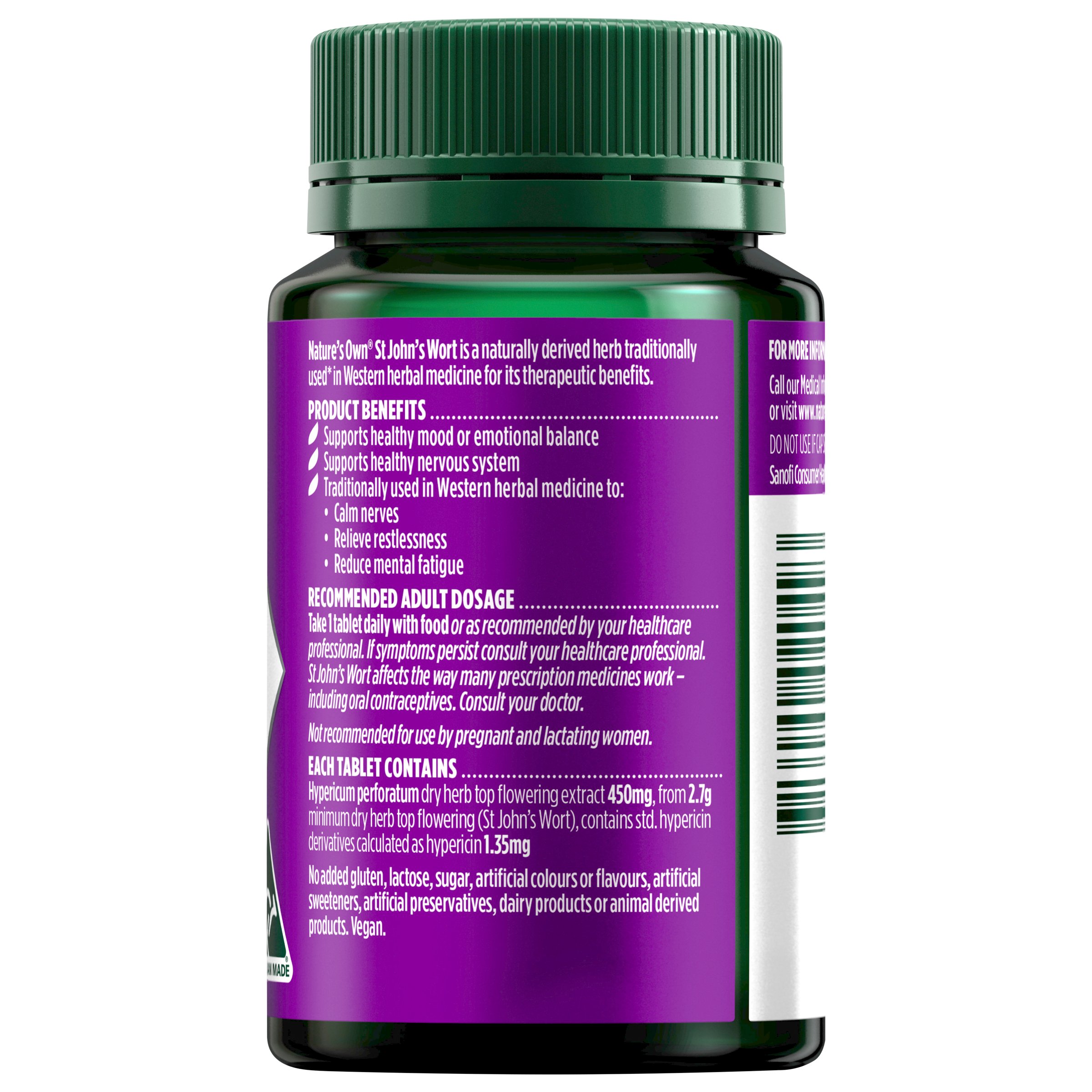 Nature's Own Mood Balance St Johns Wort 50 tablets - Image 2