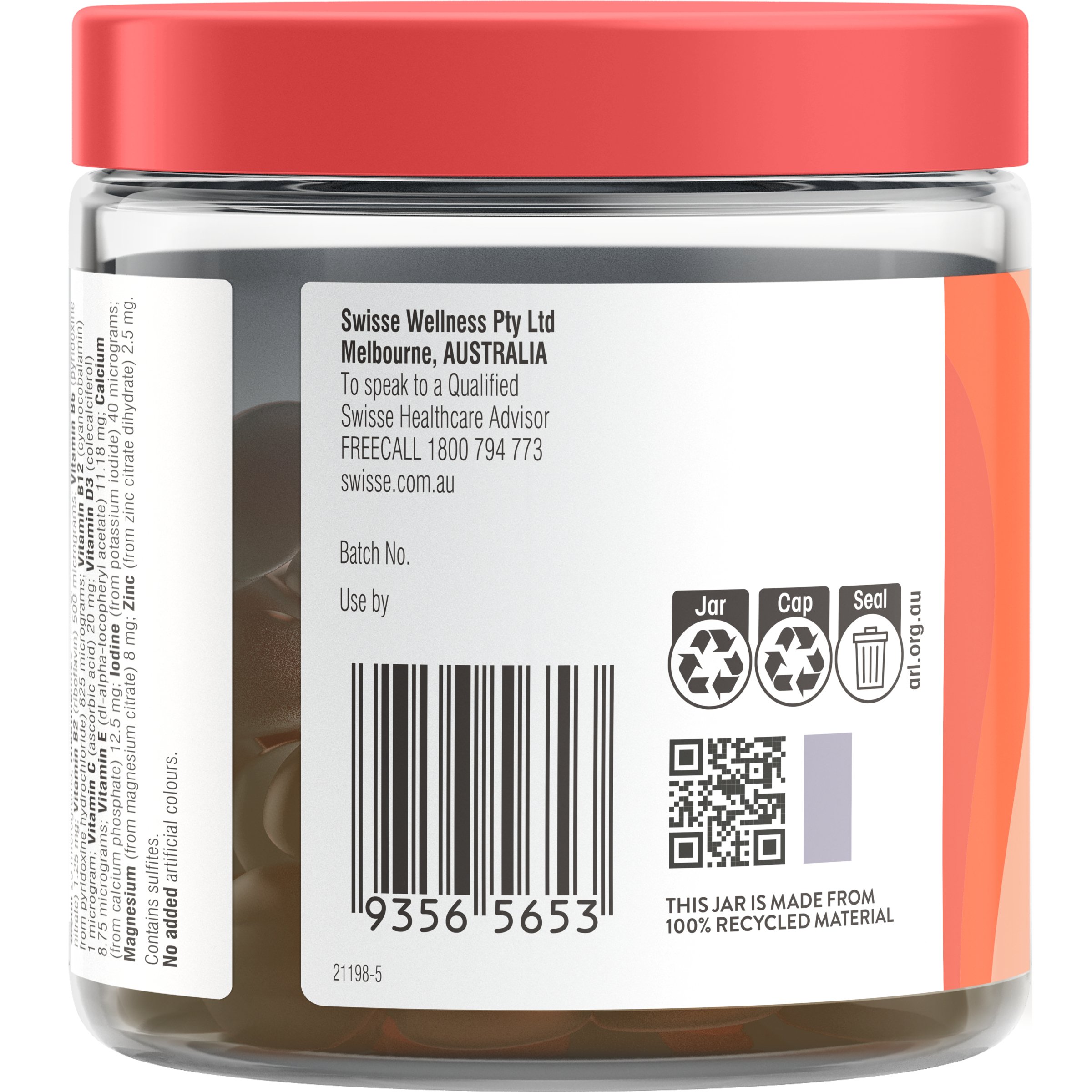 Swisse Ultivite Multivitamin Gummies 60 pastilles - Image 3