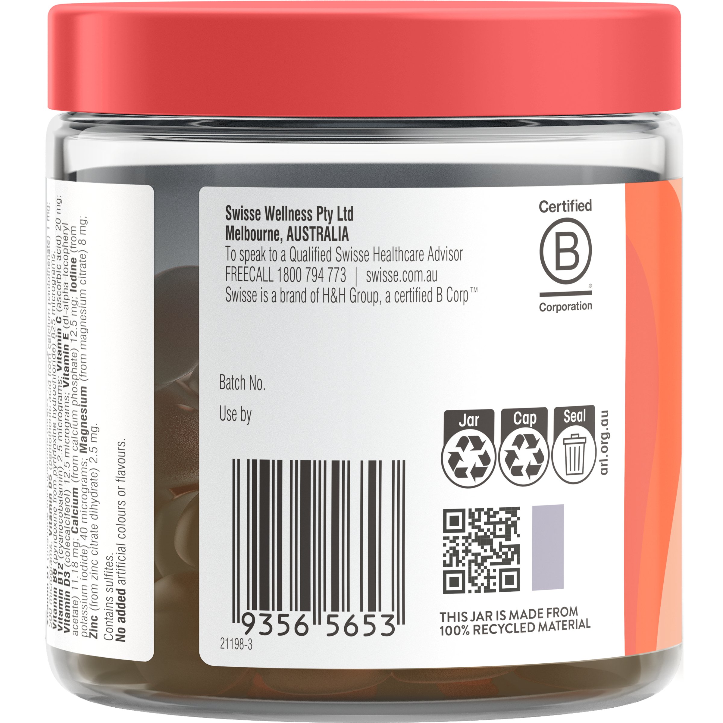 Swisse Ultivite Multivitamin Gummies 60 pastilles - Image 3