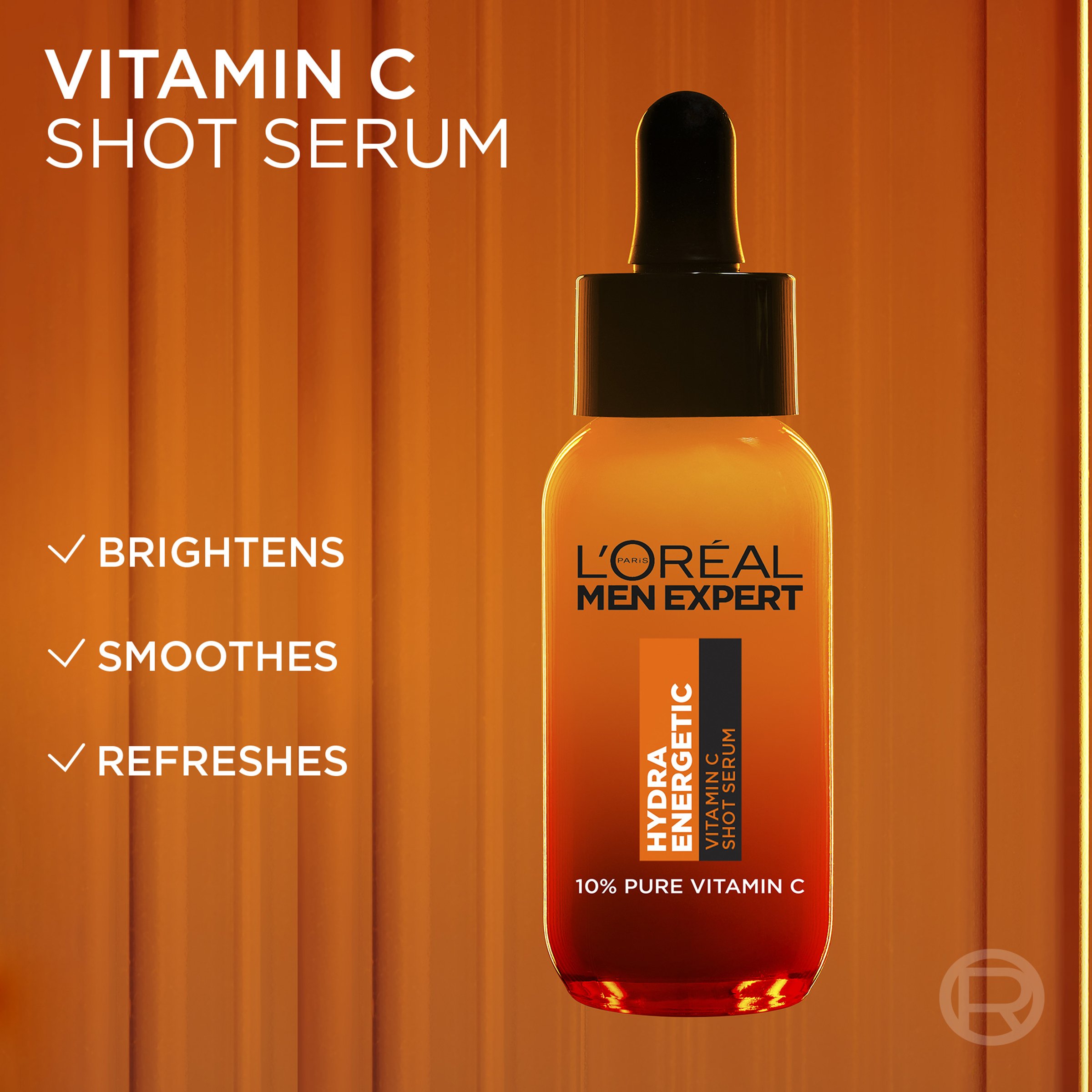 L'Oreal Paris Men Expert Hydra Energetic Vitamin C Serum 30ml - Image 3