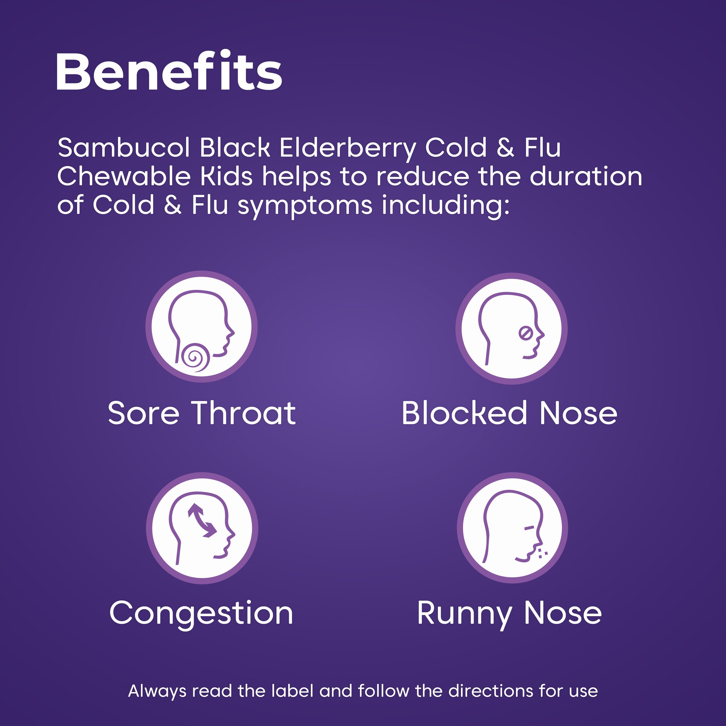 Sambucol Kids Cold & Flu 36 chewable tablets - Image 5