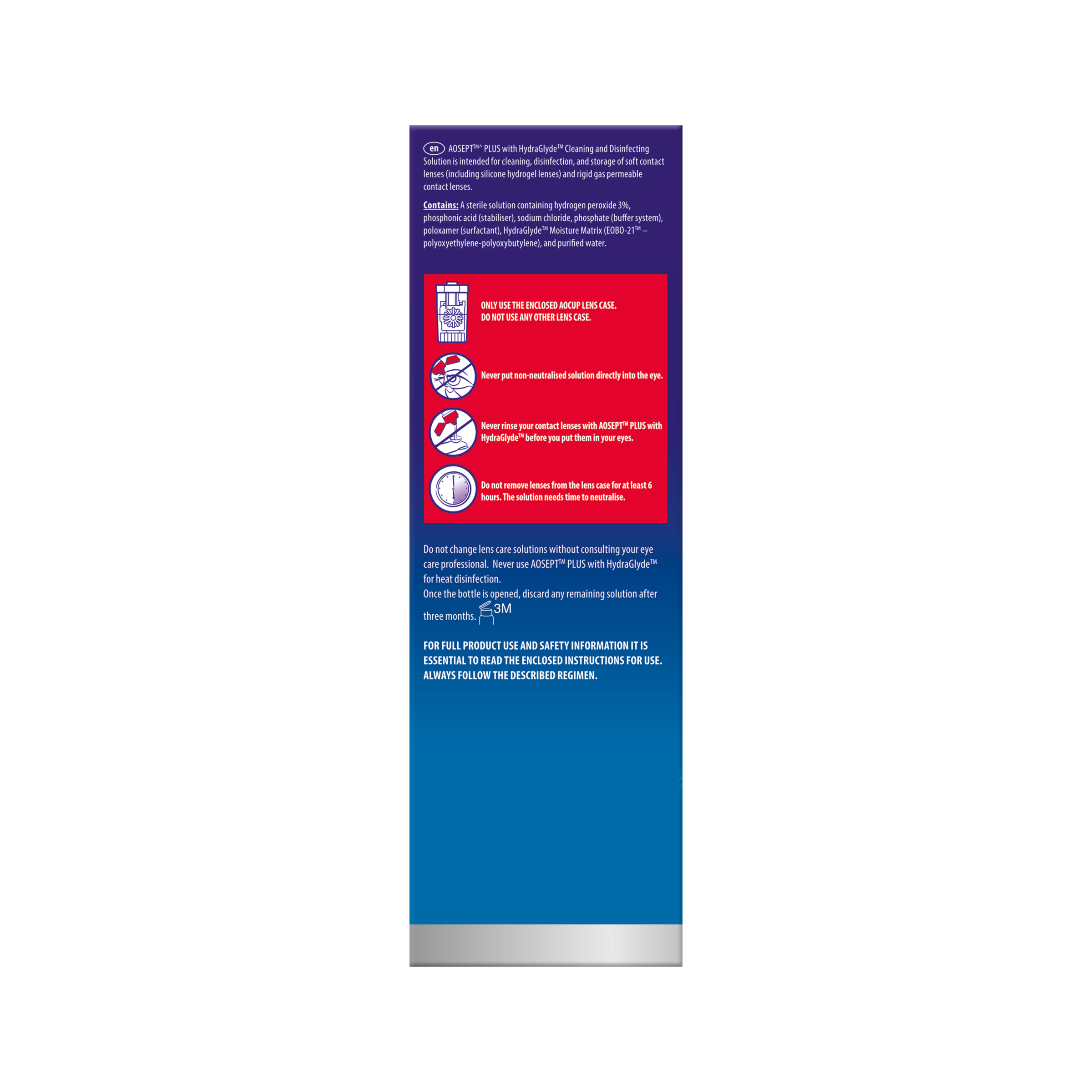 Aosept Plus Hydraglyde Twin 360ml - 2 pack - Image 4