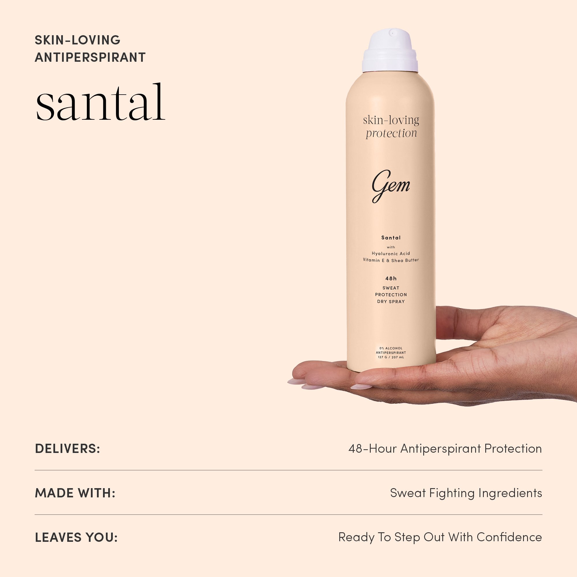 Gem Deodorant Santal 127g - Image 3