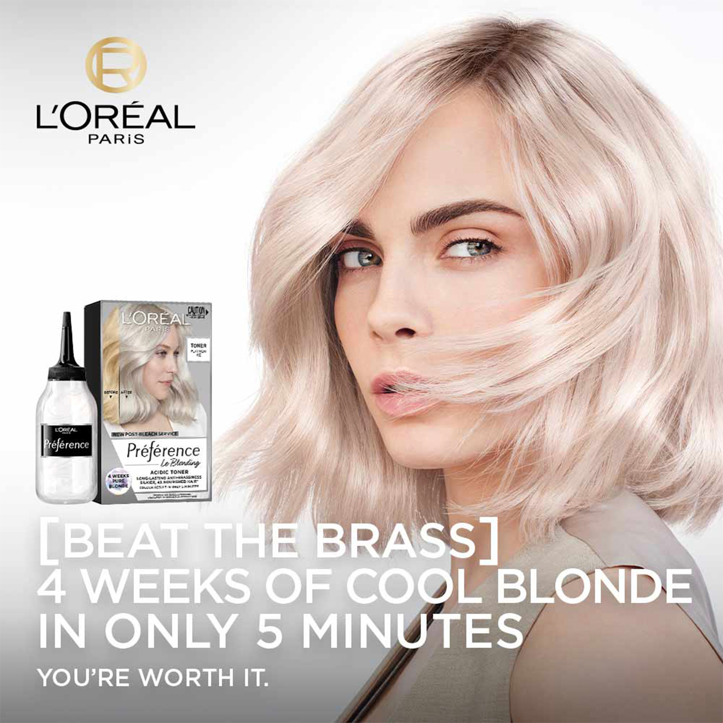 L'Oreal Paris Preference Acidic Toner Platinum Ice 1 each - Image 3