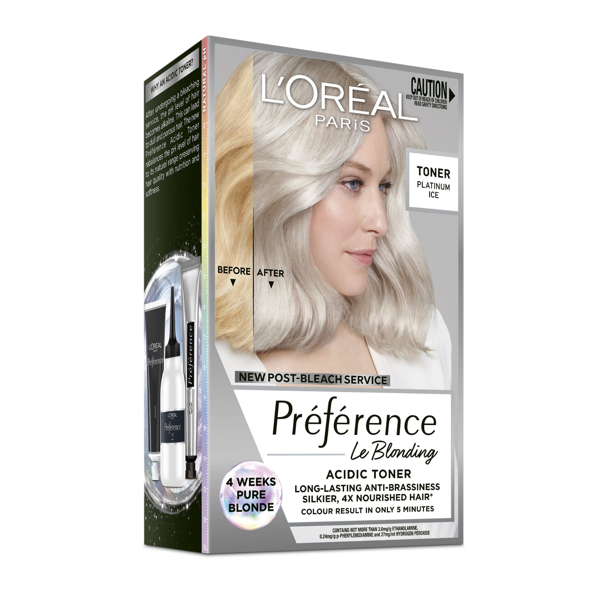 L'Oreal Paris Preference Acidic Toner Platinum Ice 1 each - Image 1