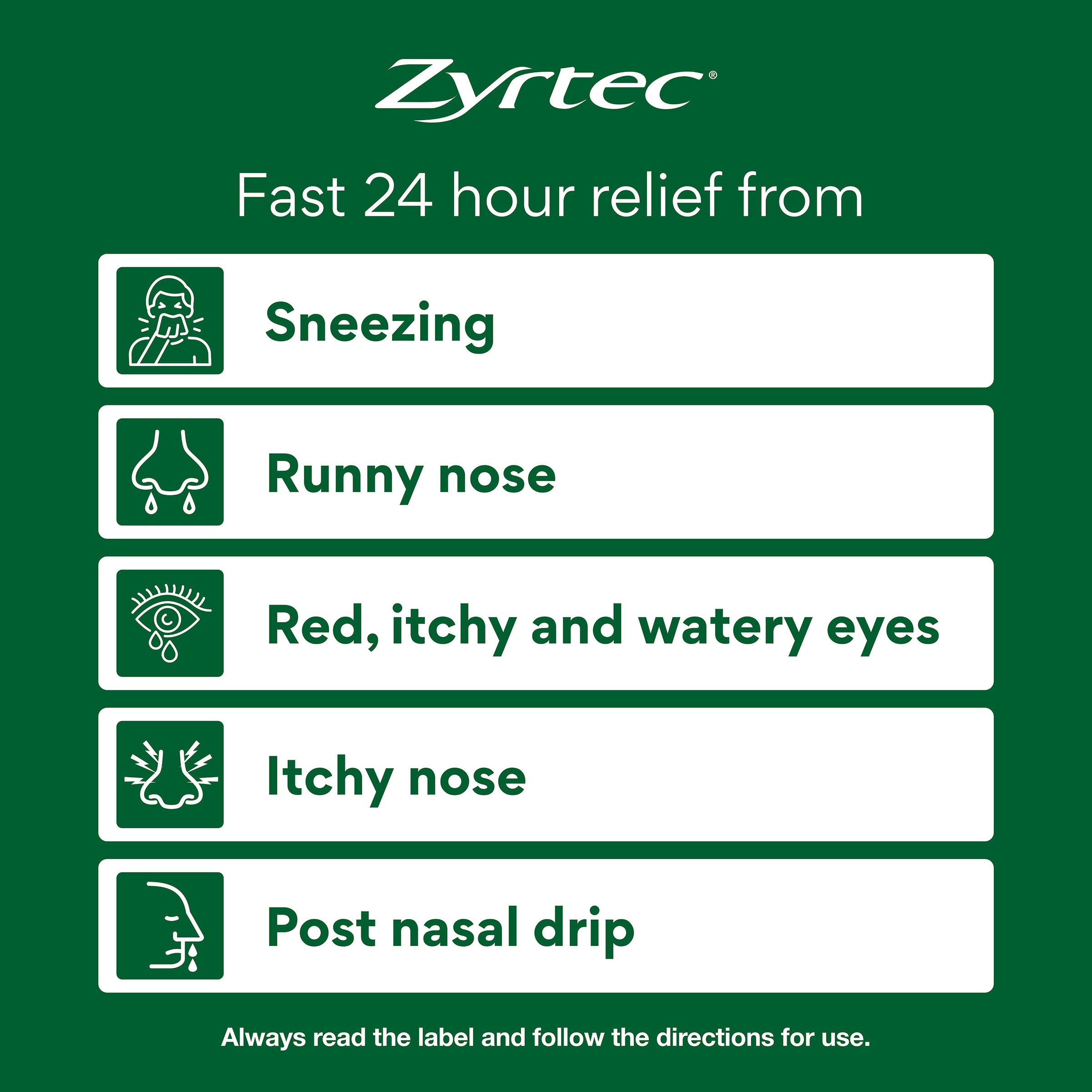 Zyrtec 10mg - 80 tablets - Image 6