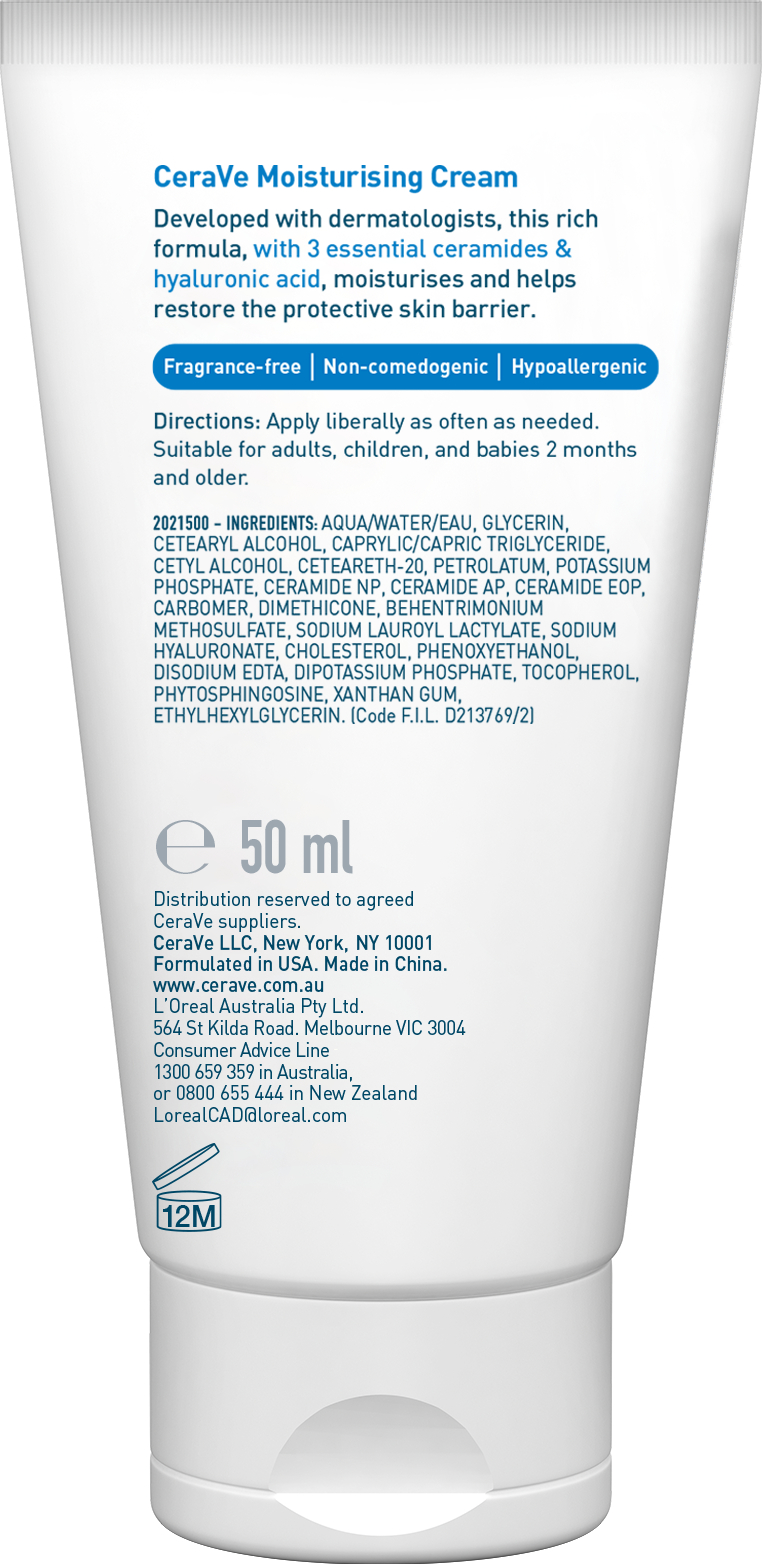CeraVe Moisturising Cream 50ml - Image 2
