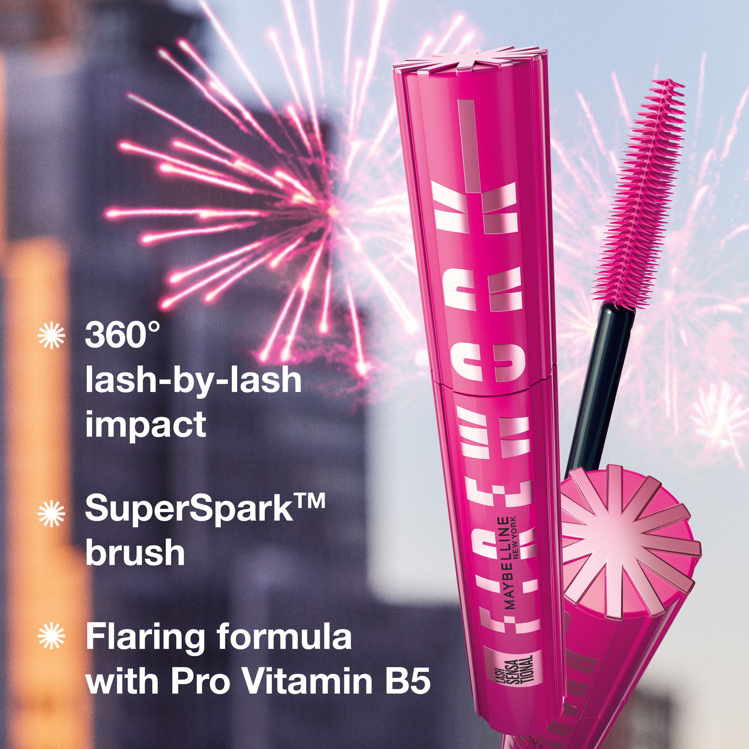 Maybelline Lash Sensational Fireworks Mascara Black 1 each - Image 2