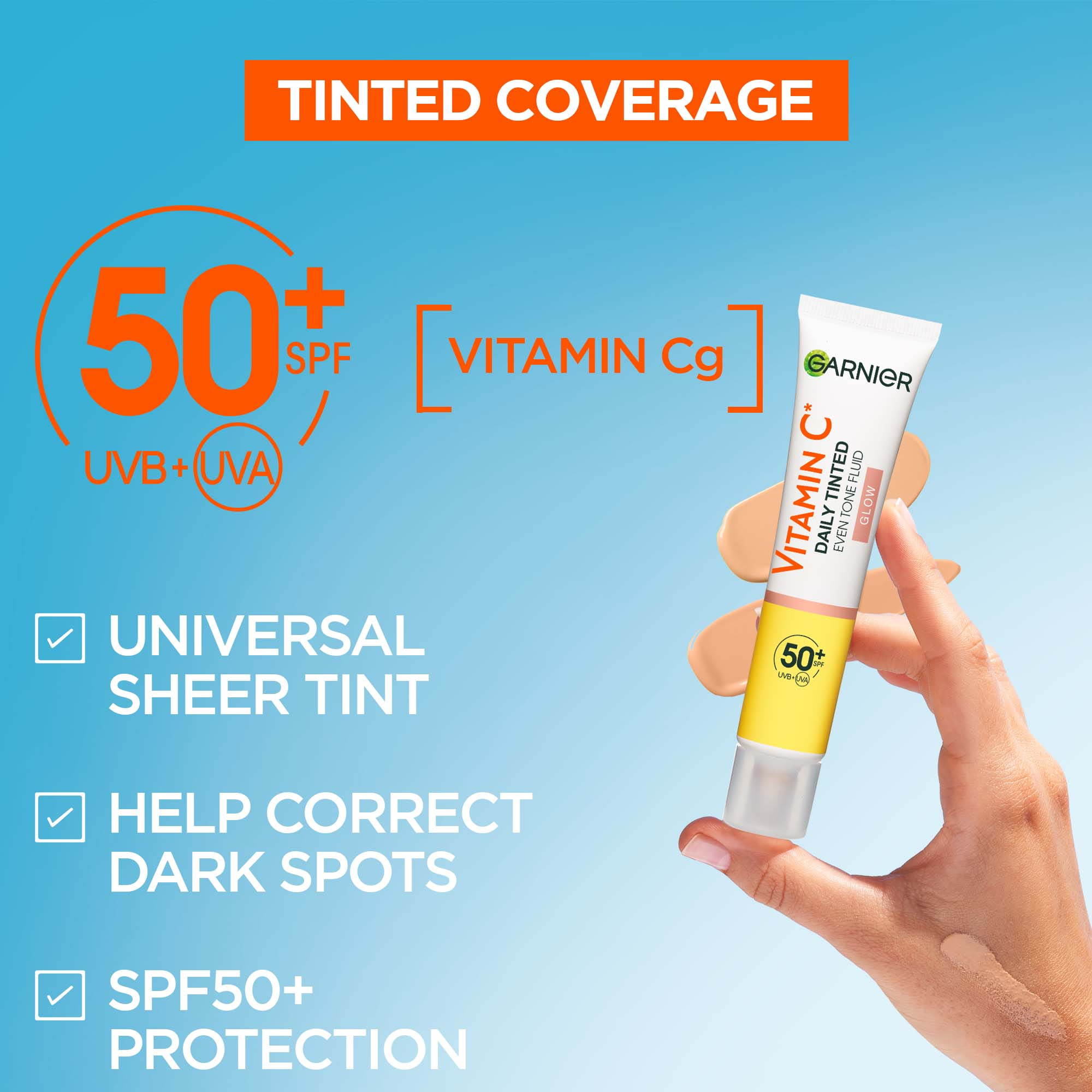 Garnier Vitamin C Daily UV Glow SPF50+ 40ml - Image 2