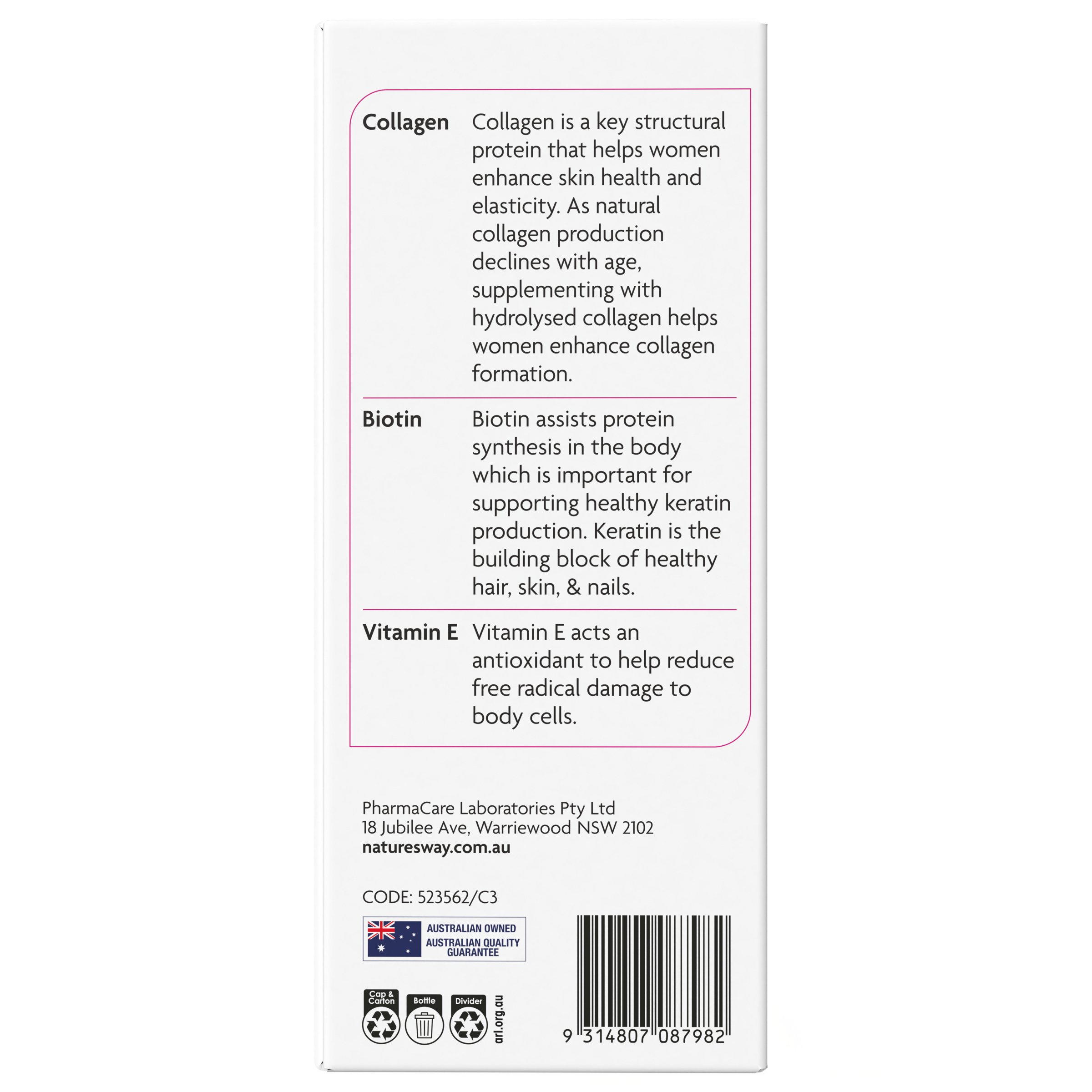 Nature's Way Collagen Peptide Shots 500 ml - Image 3