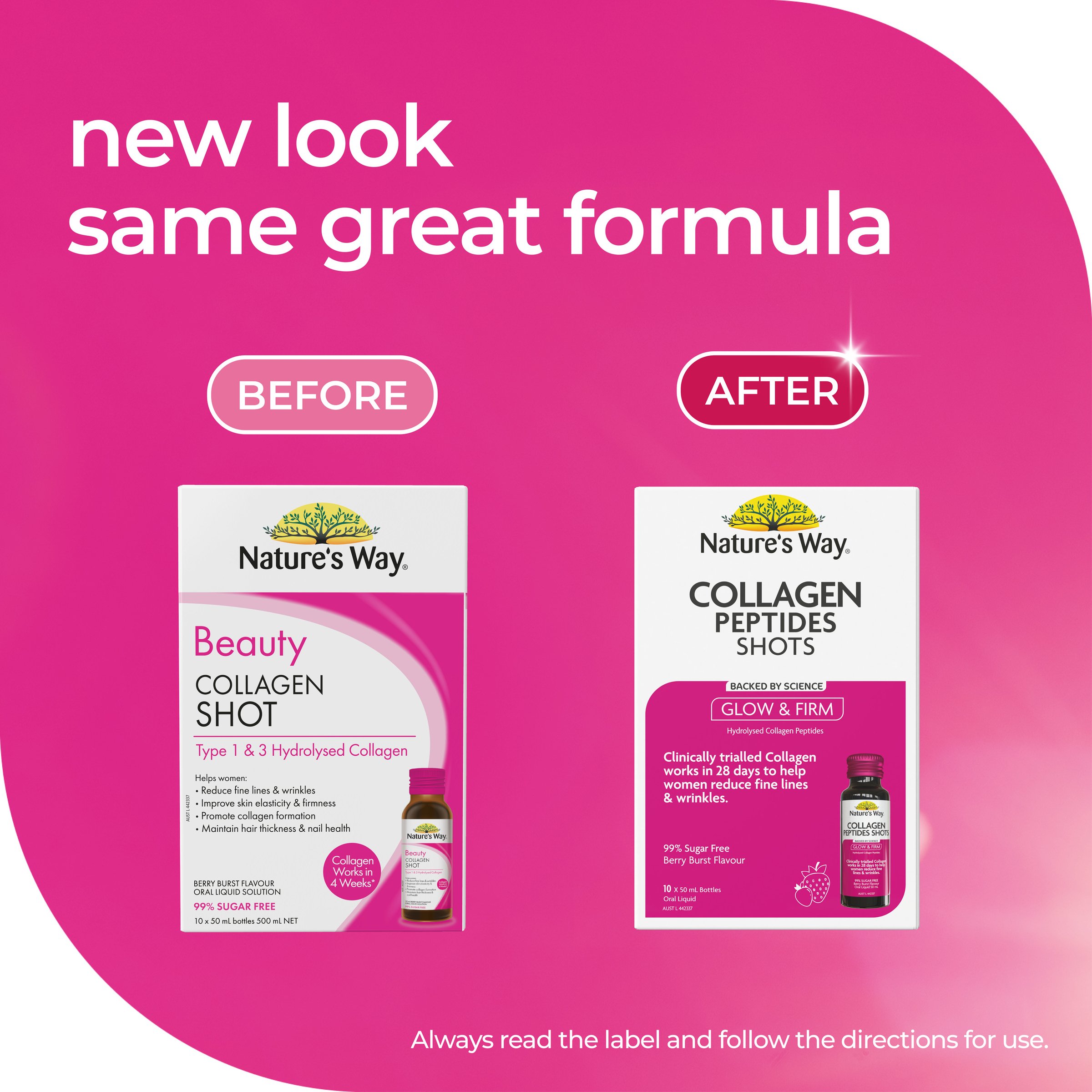 Nature's Way Collagen Peptide Shots 500 ml - Image 8