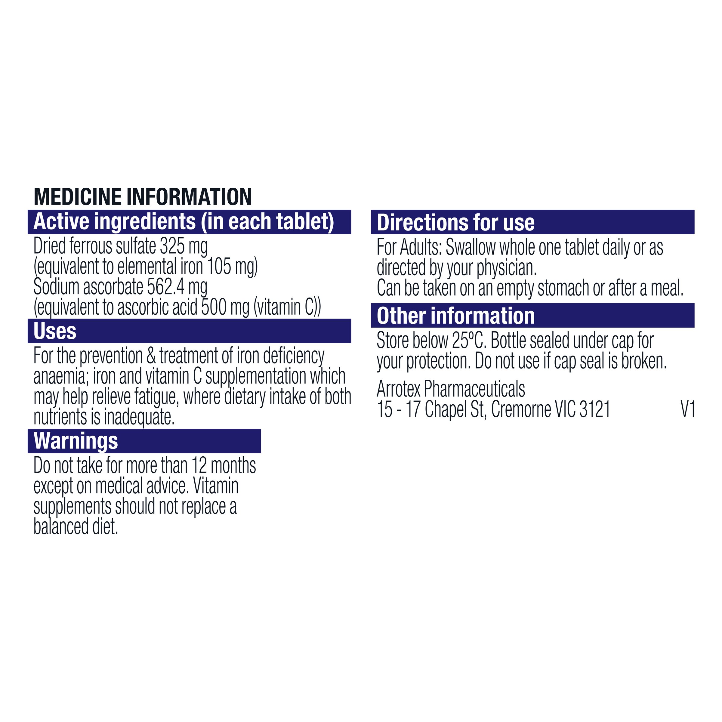 Ferro-grad C 30 tablets - Image 2
