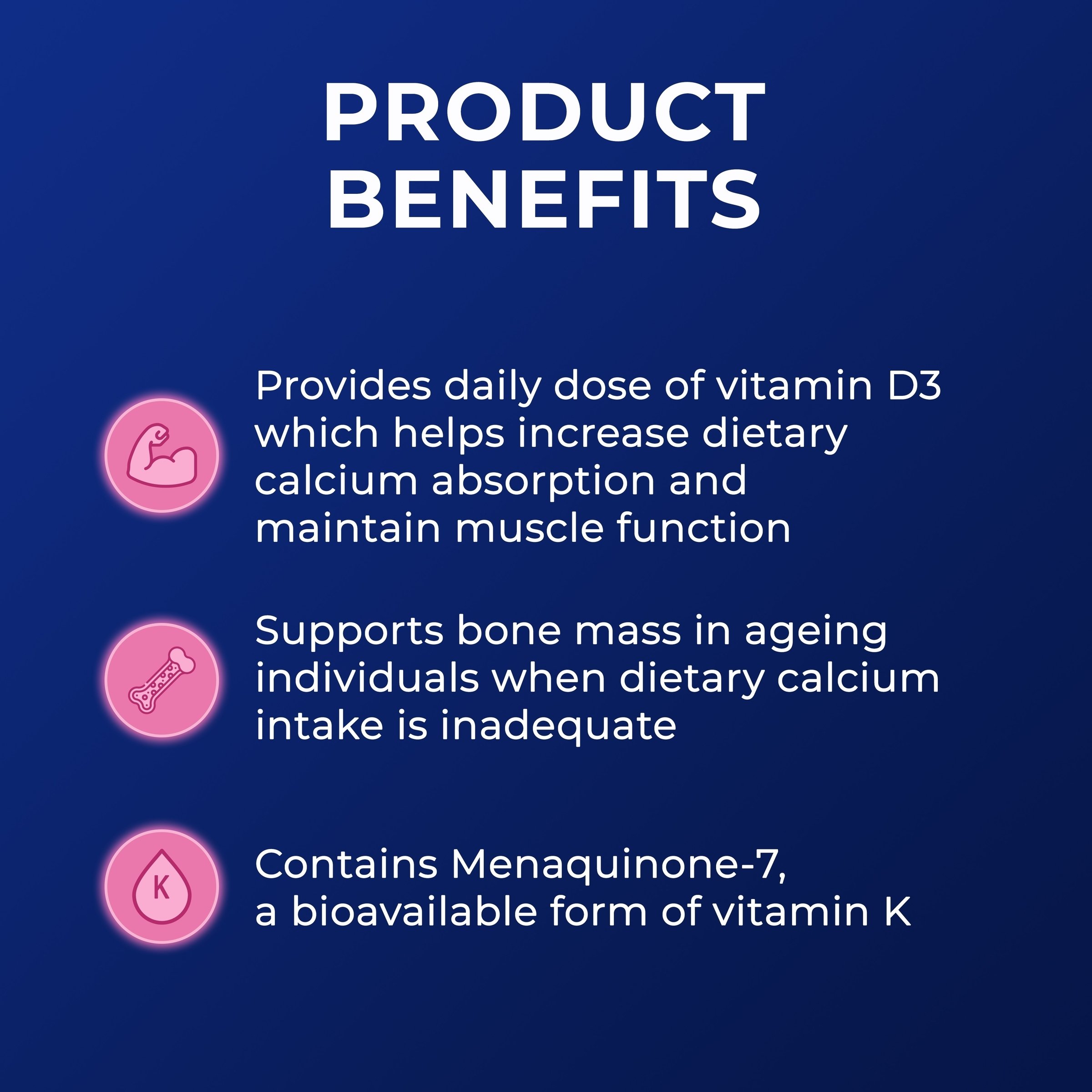 Ostelin Calcium & Vitamin D3 + K2 - 60 tablets - Image 7