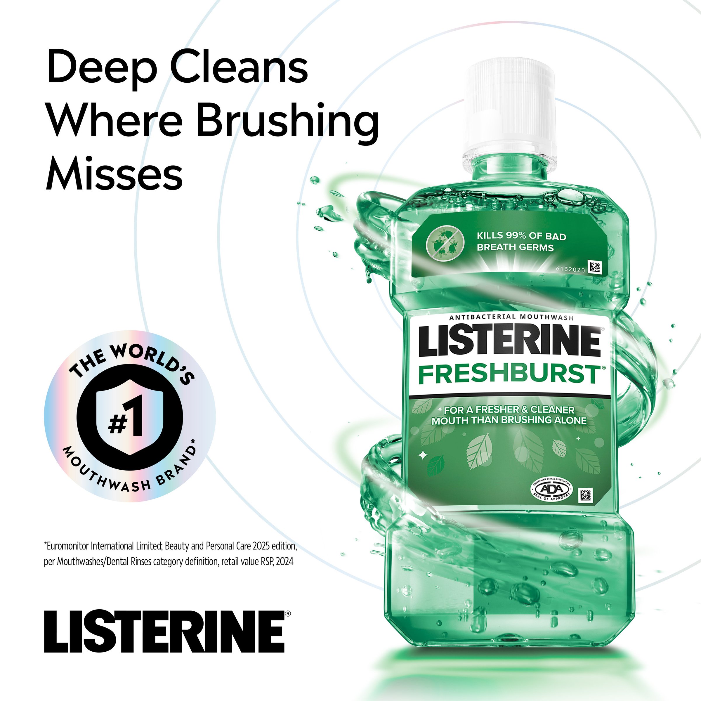 Listerine Fresh Burst Mouthwash 750ml - Image 3