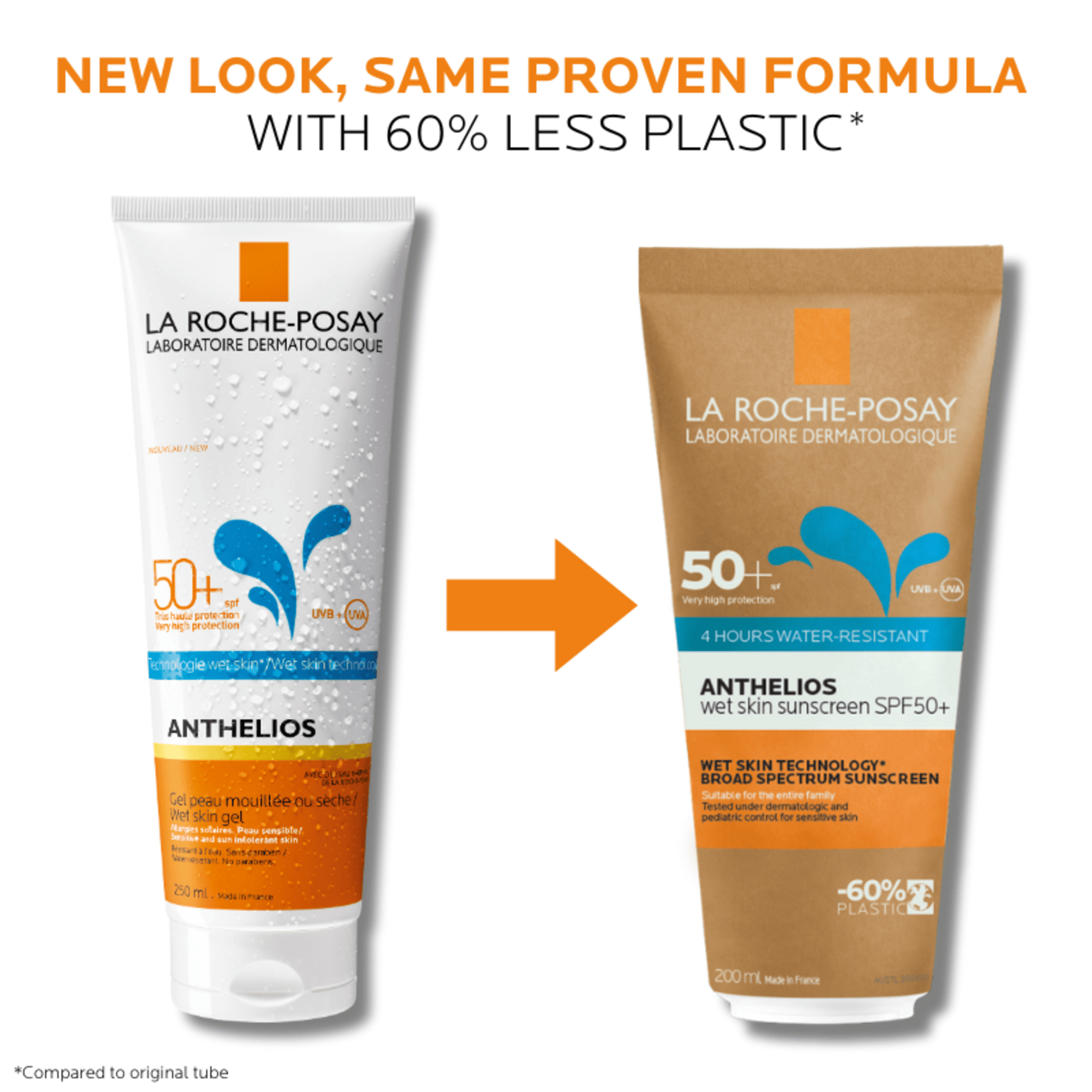 La Roche-Posay Anthelios XL Wet Skin Sunscreen SPF 50+ Sustainable Tube 200ml - Image 7