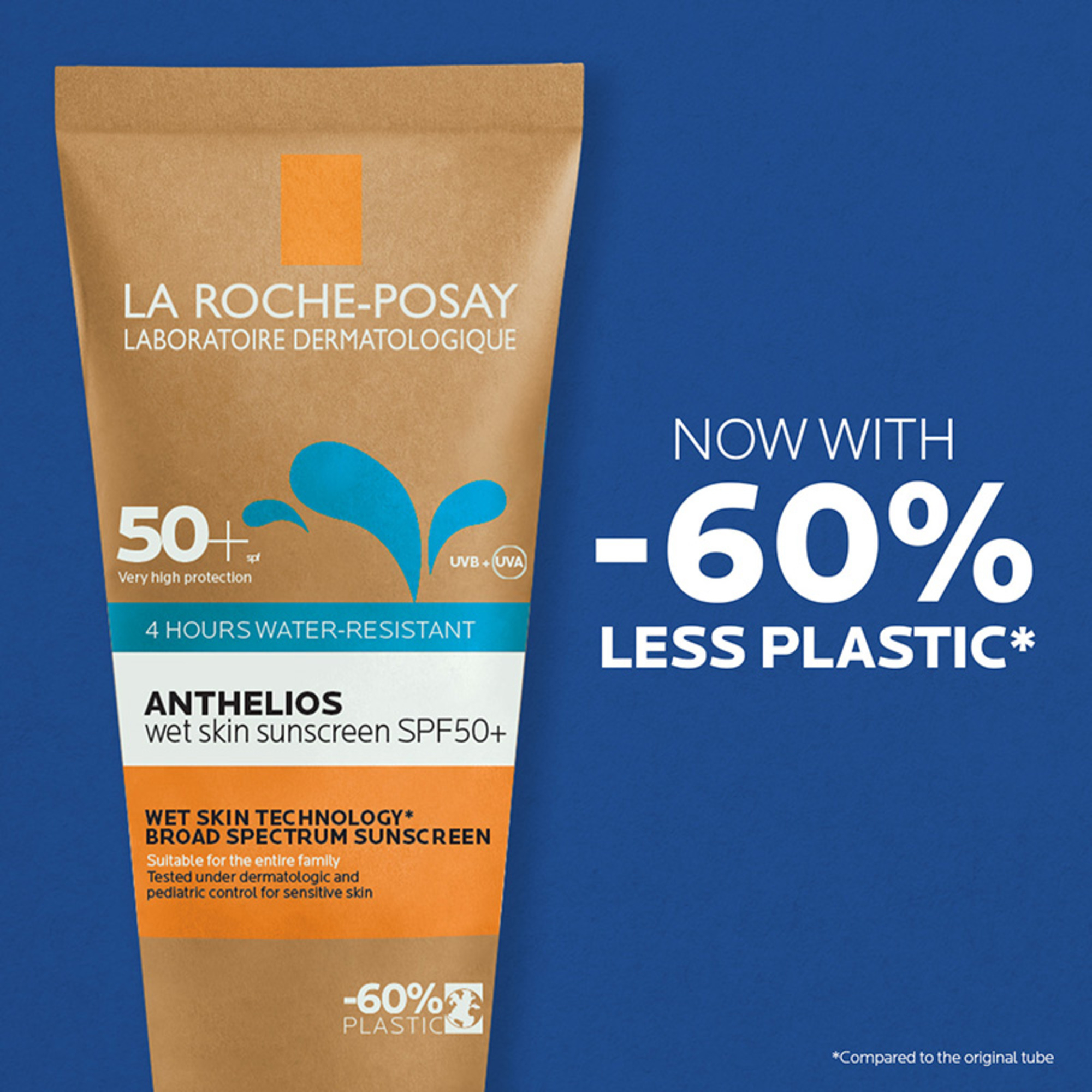 La Roche-Posay Anthelios XL Wet Skin Sunscreen SPF 50+ Sustainable Tube 200ml - Image 3