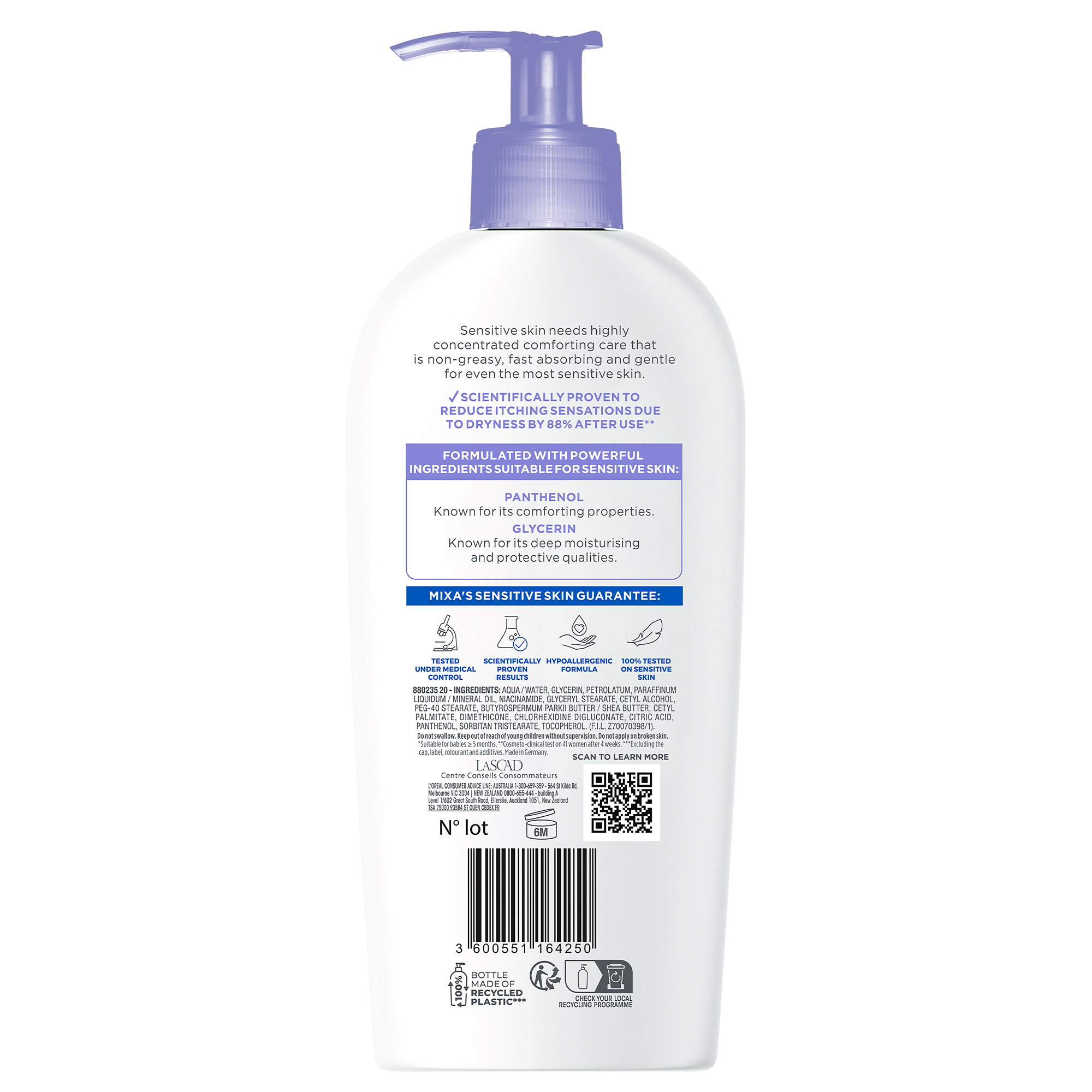 Mixa Panthenol 250ml - Image 2