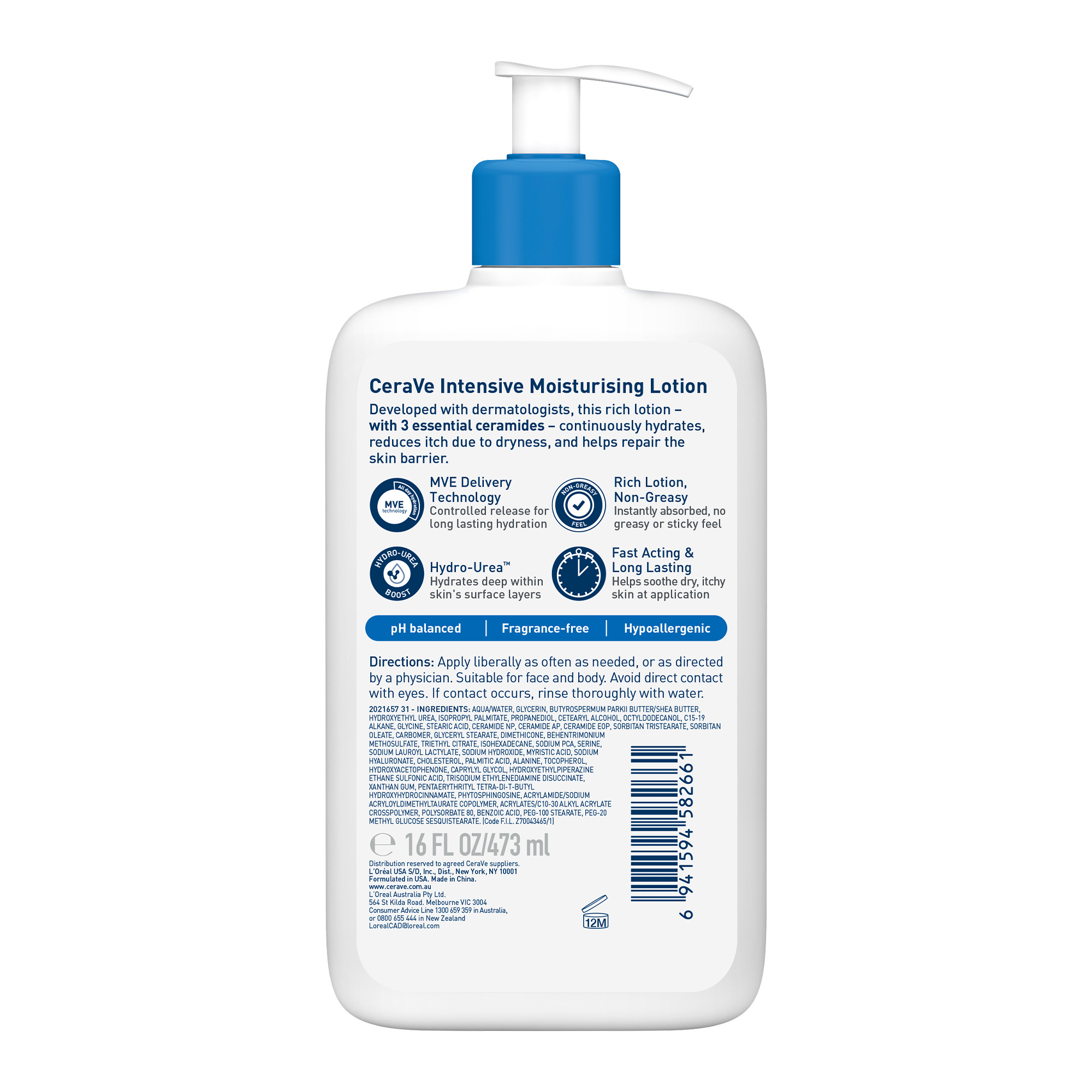 CeraVe Intensive Moisturising Lotion 473ml - Image 2