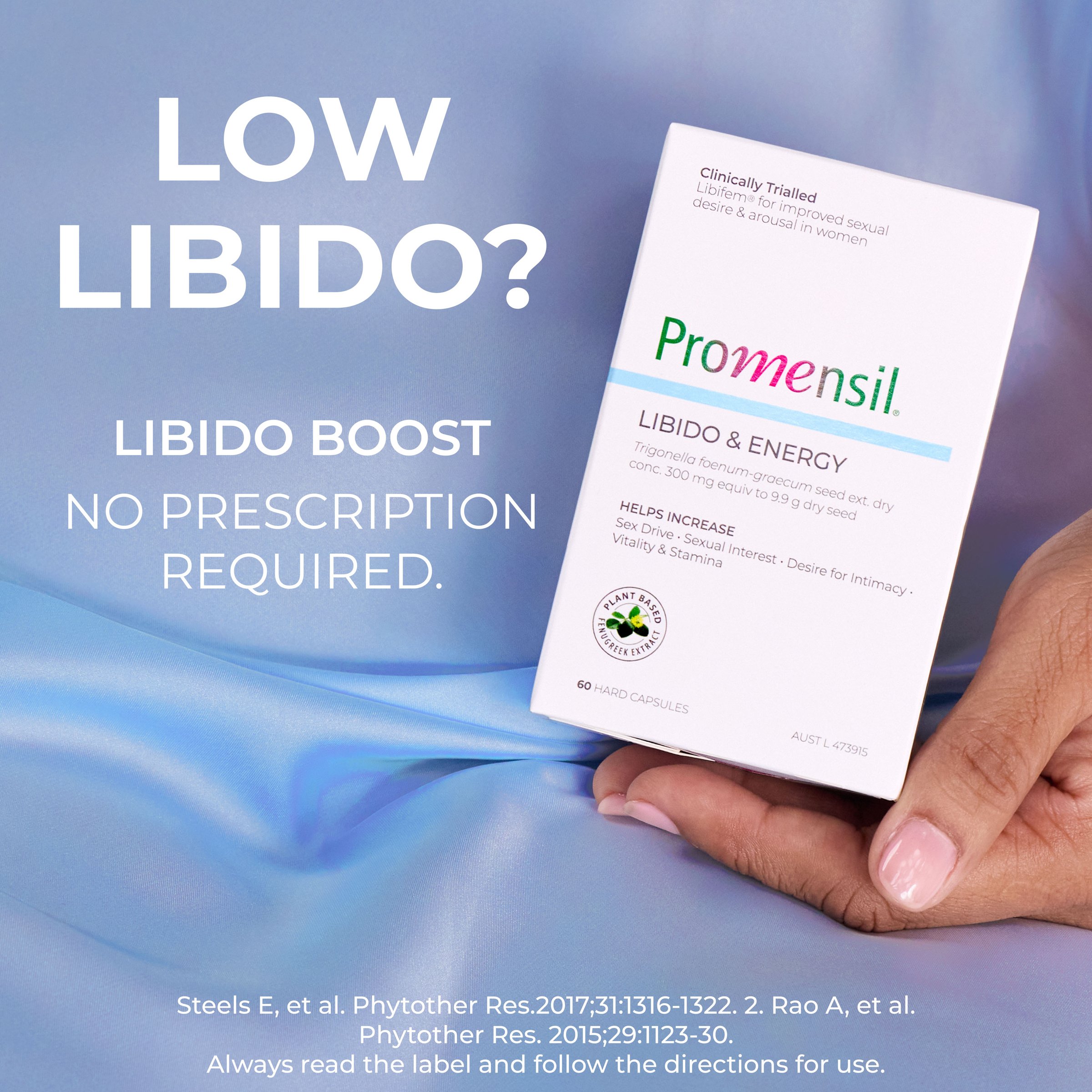 Promensil Libido & Energy 60 capsules - Image 7