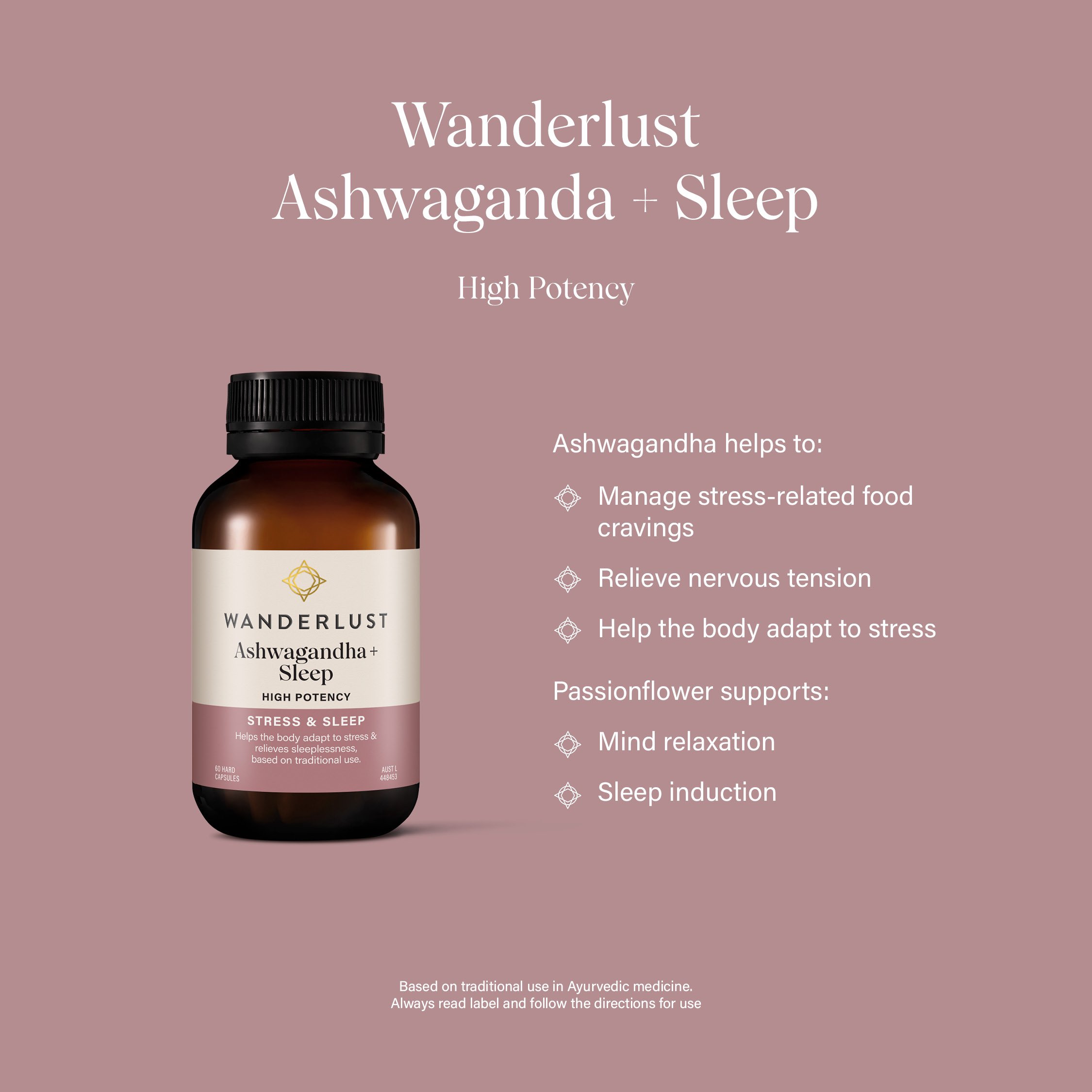Wanderlust Ashwagandha + Sleep 60 capsules - Image 4