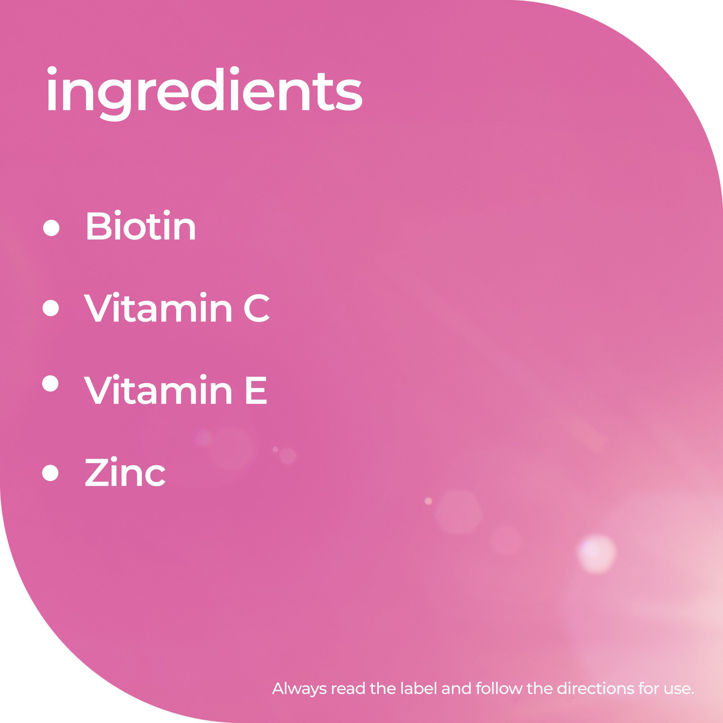 Nature's Way High Strength Adult Vita Gummies Hair Skin Nails 60 pastilles - Image 6