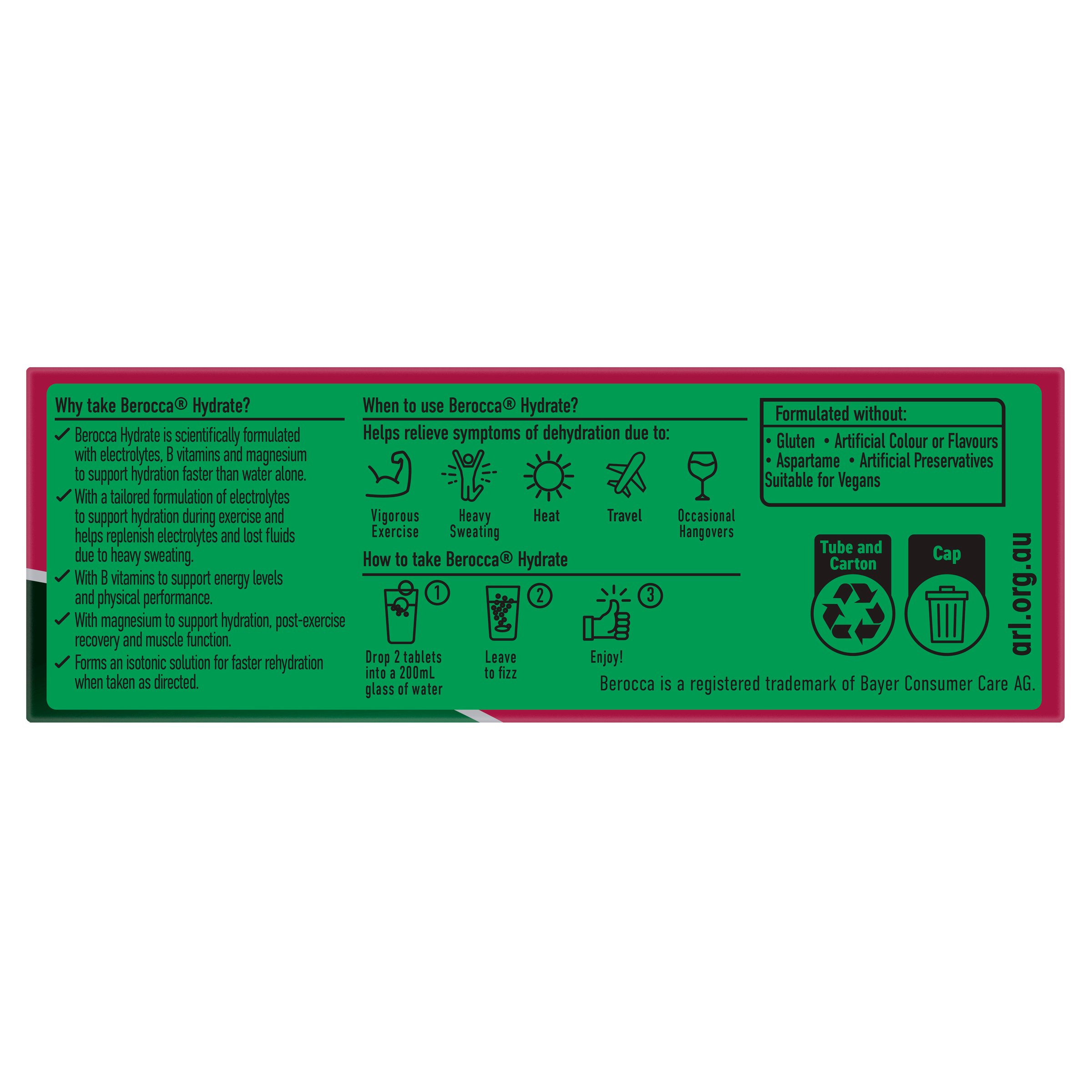 Berocca Hydrate Blackcurrant 20 tablet - Image 5