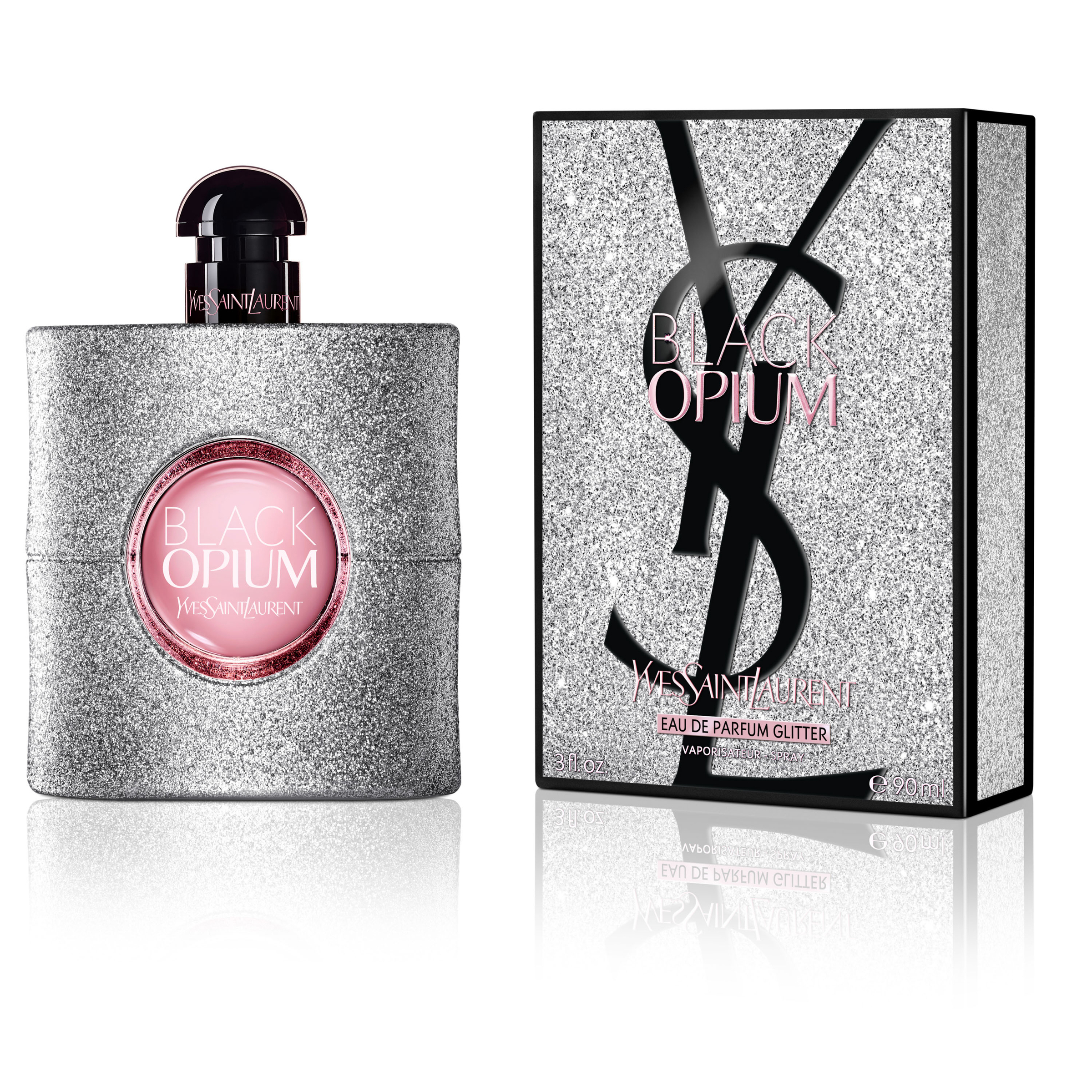 YSL Black Opium L'Absolu Glitter Parfum Spray 90ml - Image 2