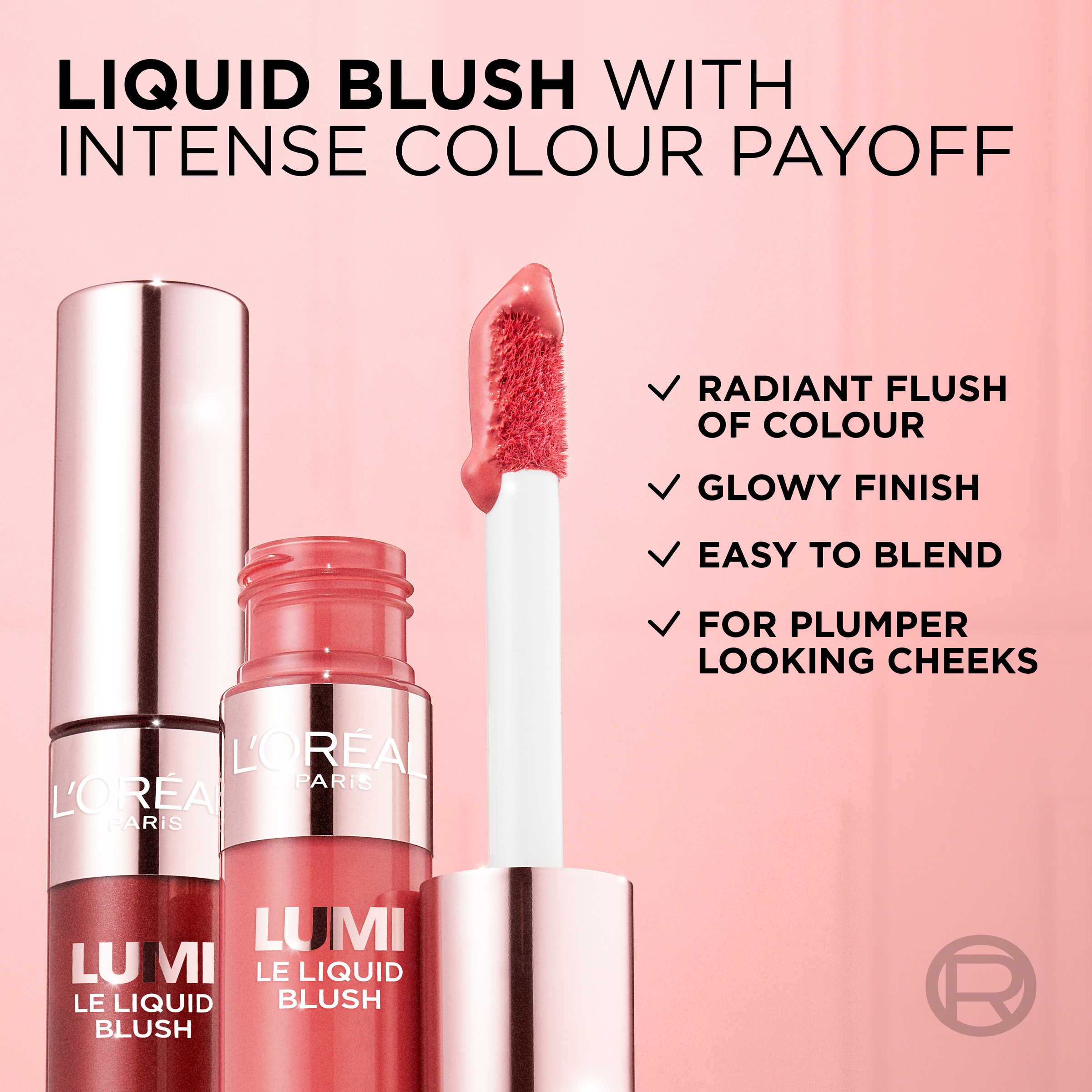L'Oreal Paris Lumi Le Liquid Blush 630 True Rose 1 each - Image 3
