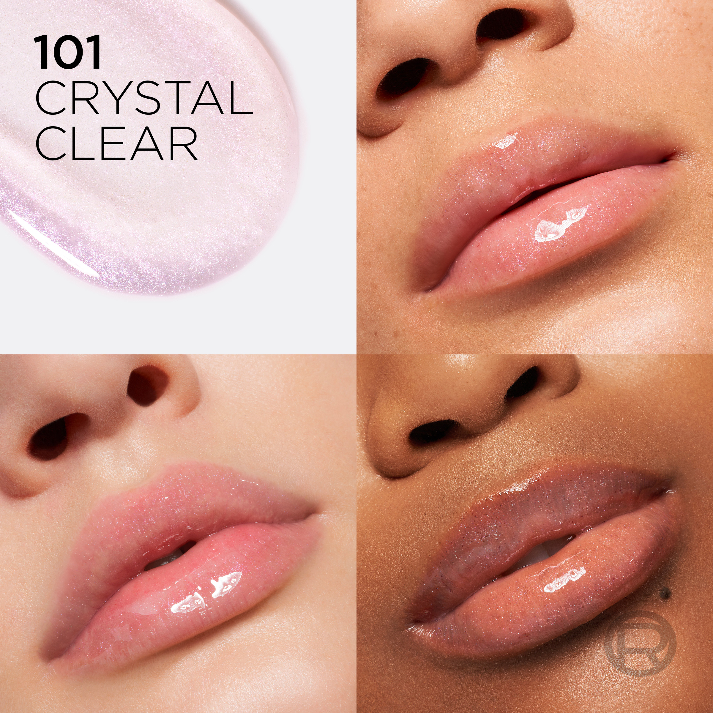 L'Oreal Paris Plump Ambition Hyaluron Lip Oil 101 Cristal Clear 1 each - Image 3