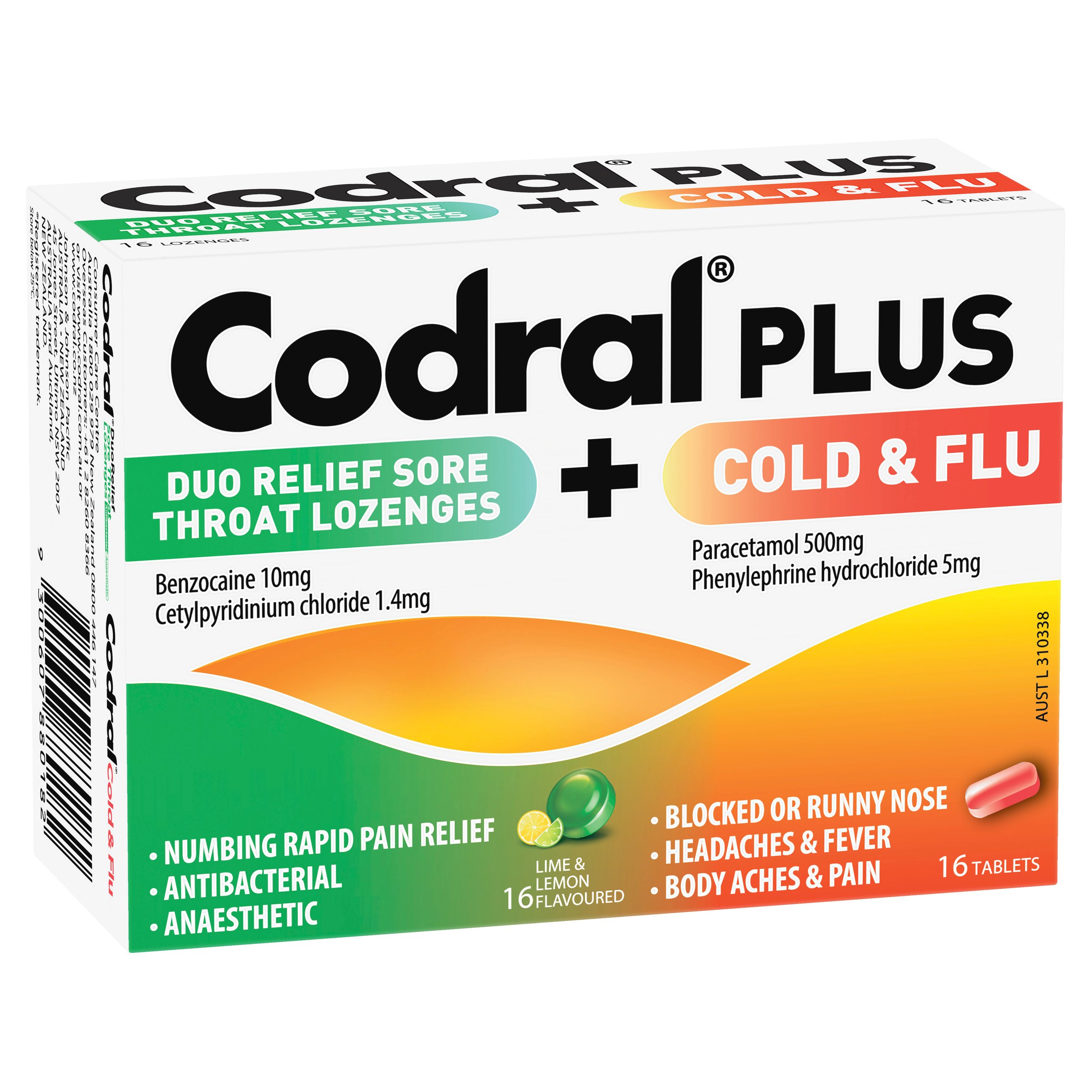 Codral Plus Cold & Flu + Sore Throat Lozenges 1 kit - Image 6