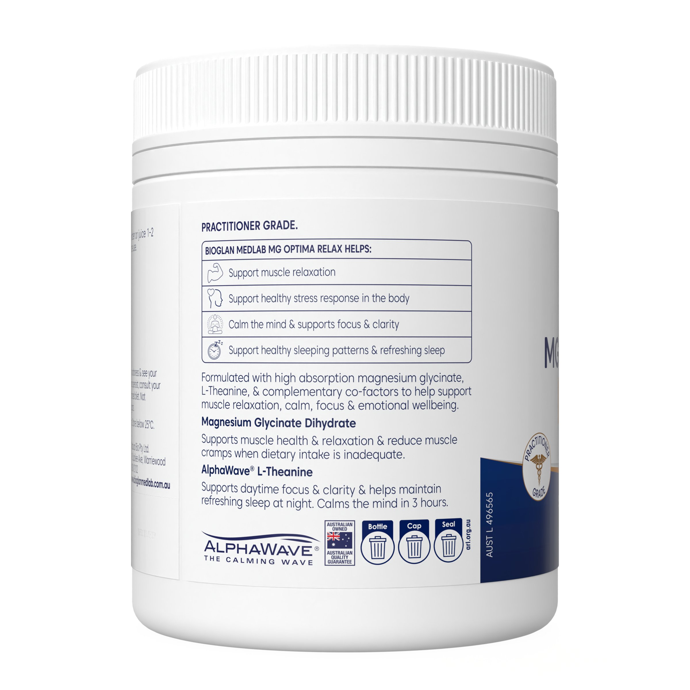 Bioglan Medlab Mg Optima Relax 150g - Image 3