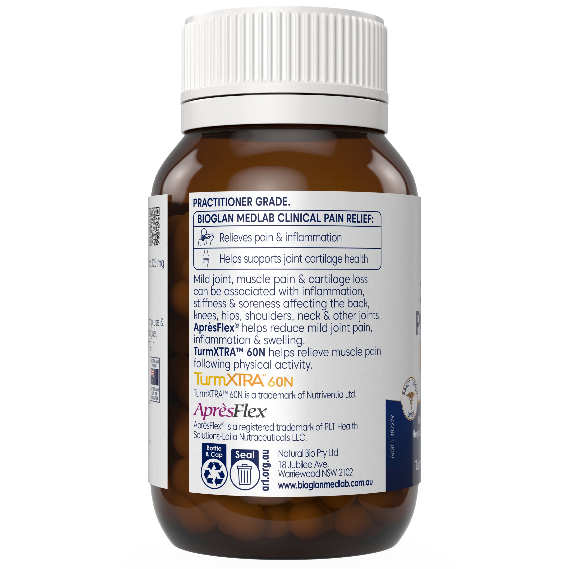 Bioglan Medlab Clinical Pain Relief 30 capsules - Image 3