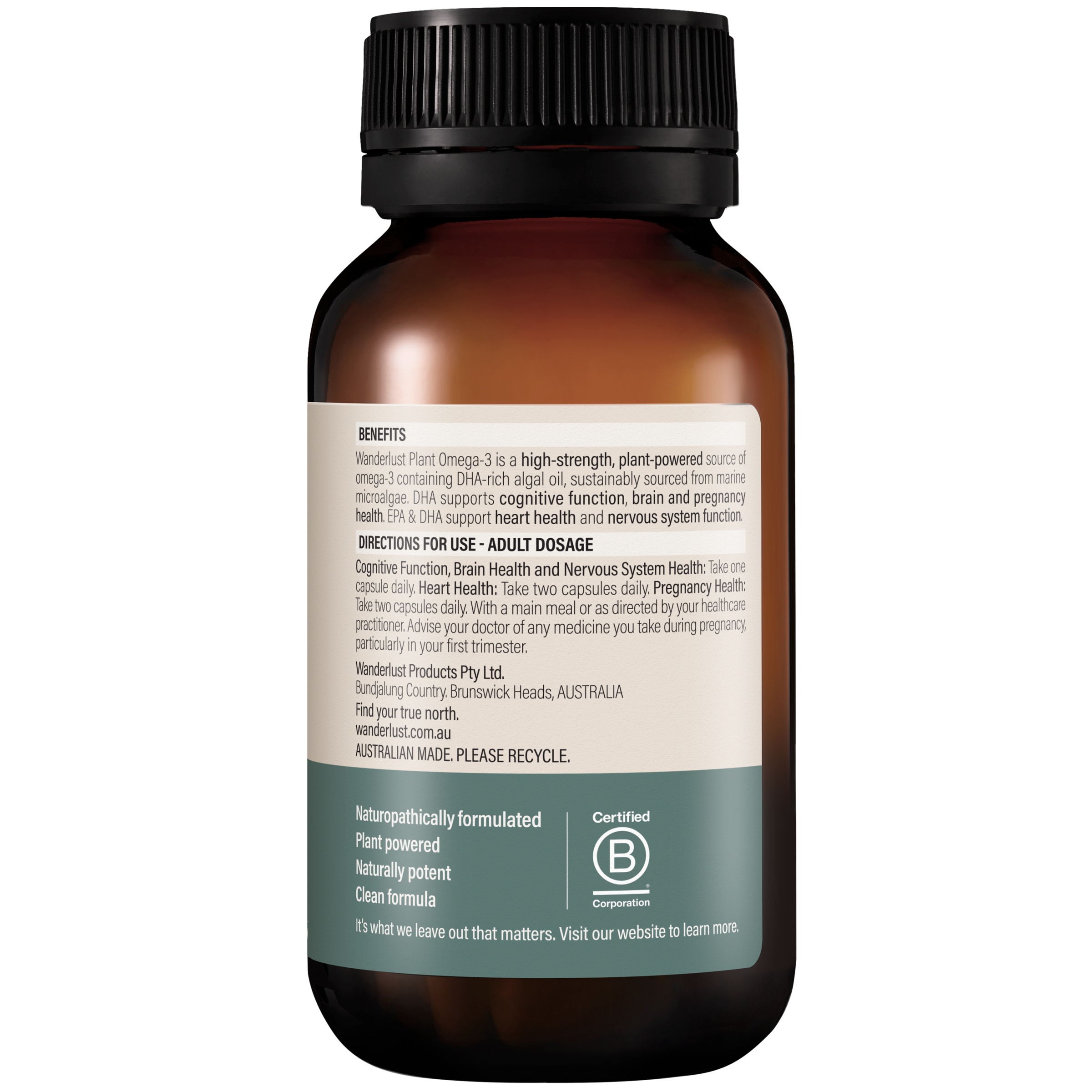 Wanderlust Plant Omega-3 - 60 capsules - Image 6