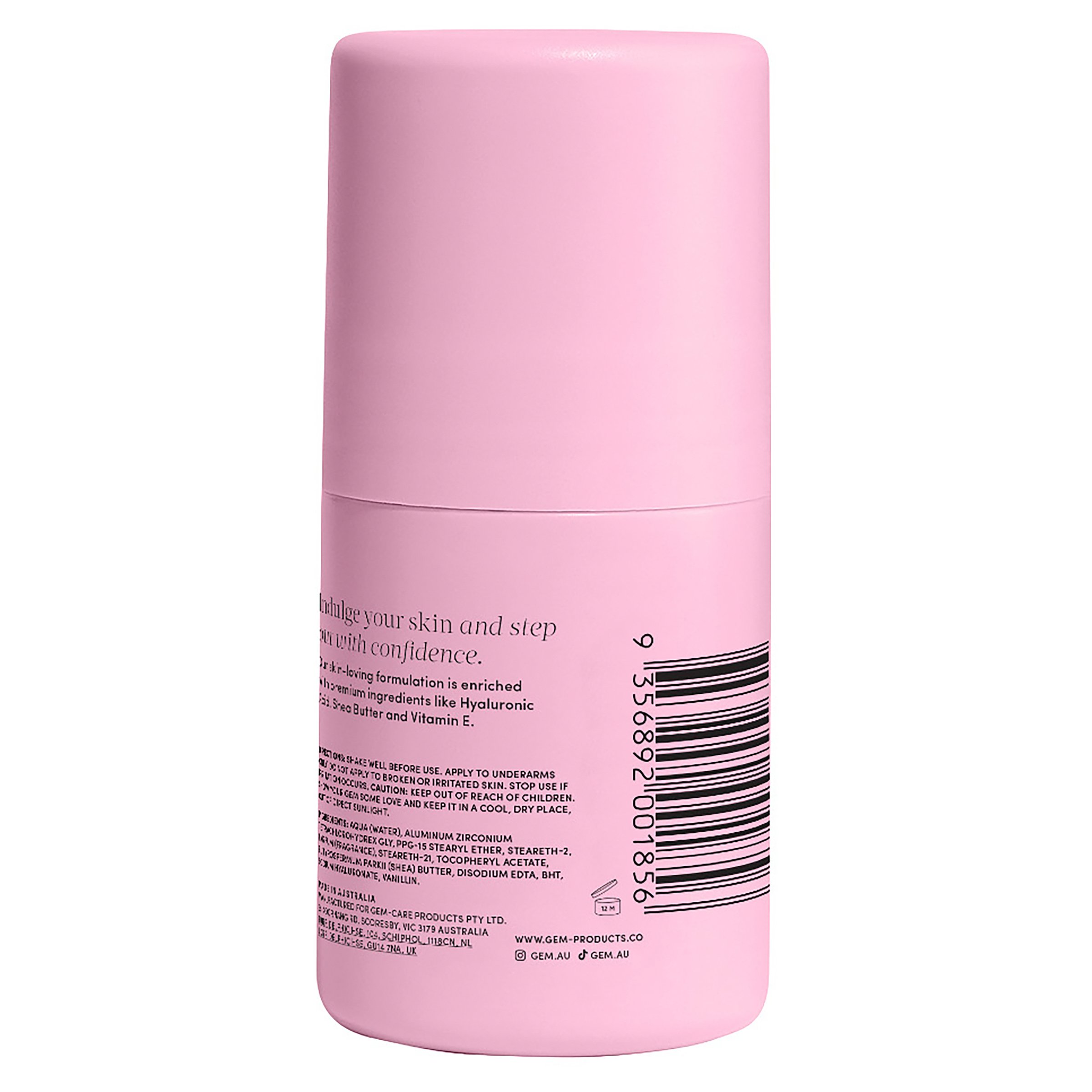 Gem Skin-Loving Roll On Deodorant Coconut Vanilla 50ml - Image 2