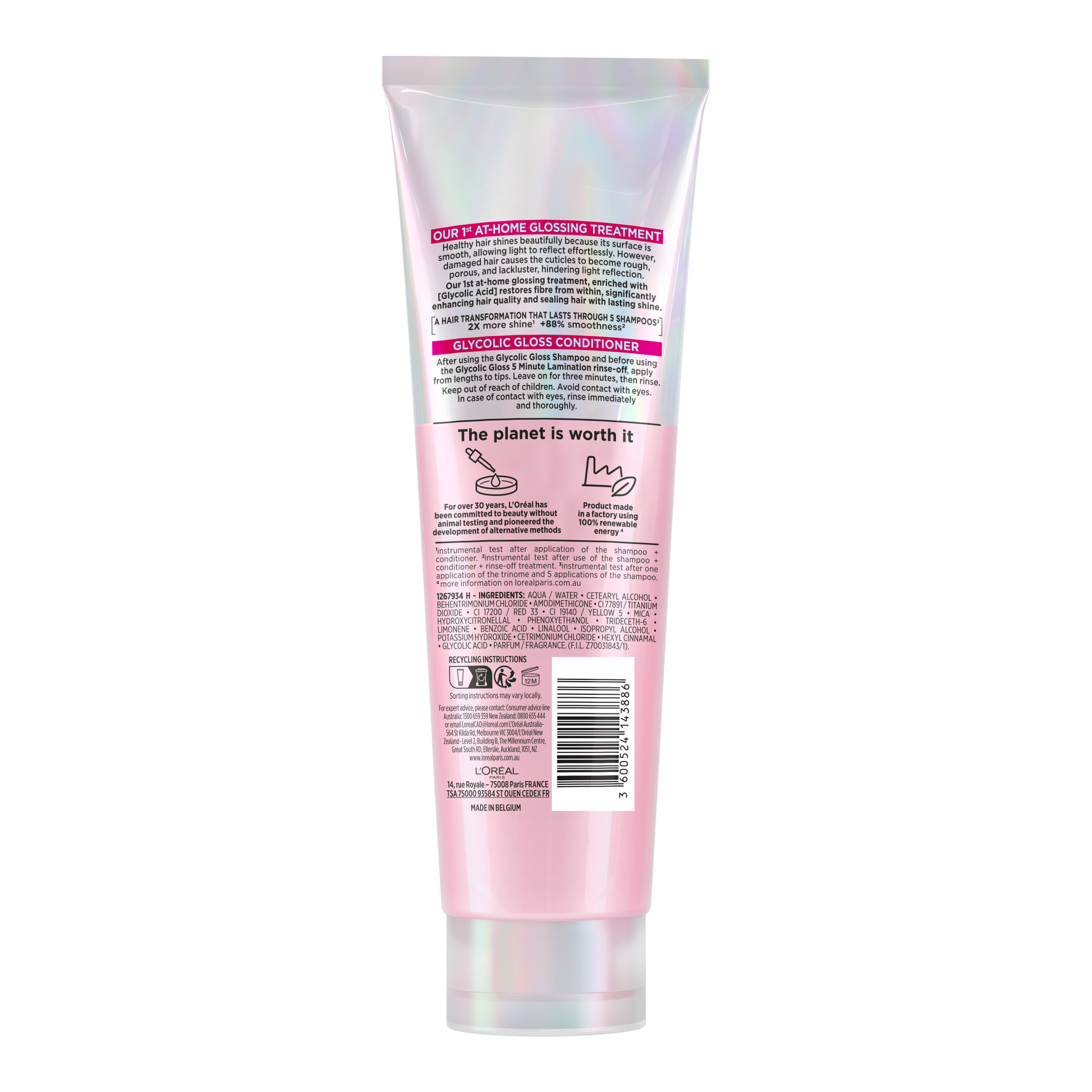 L'Oreal Paris Elvive Glycolic Gloss Conditioner 150ml - Image 2