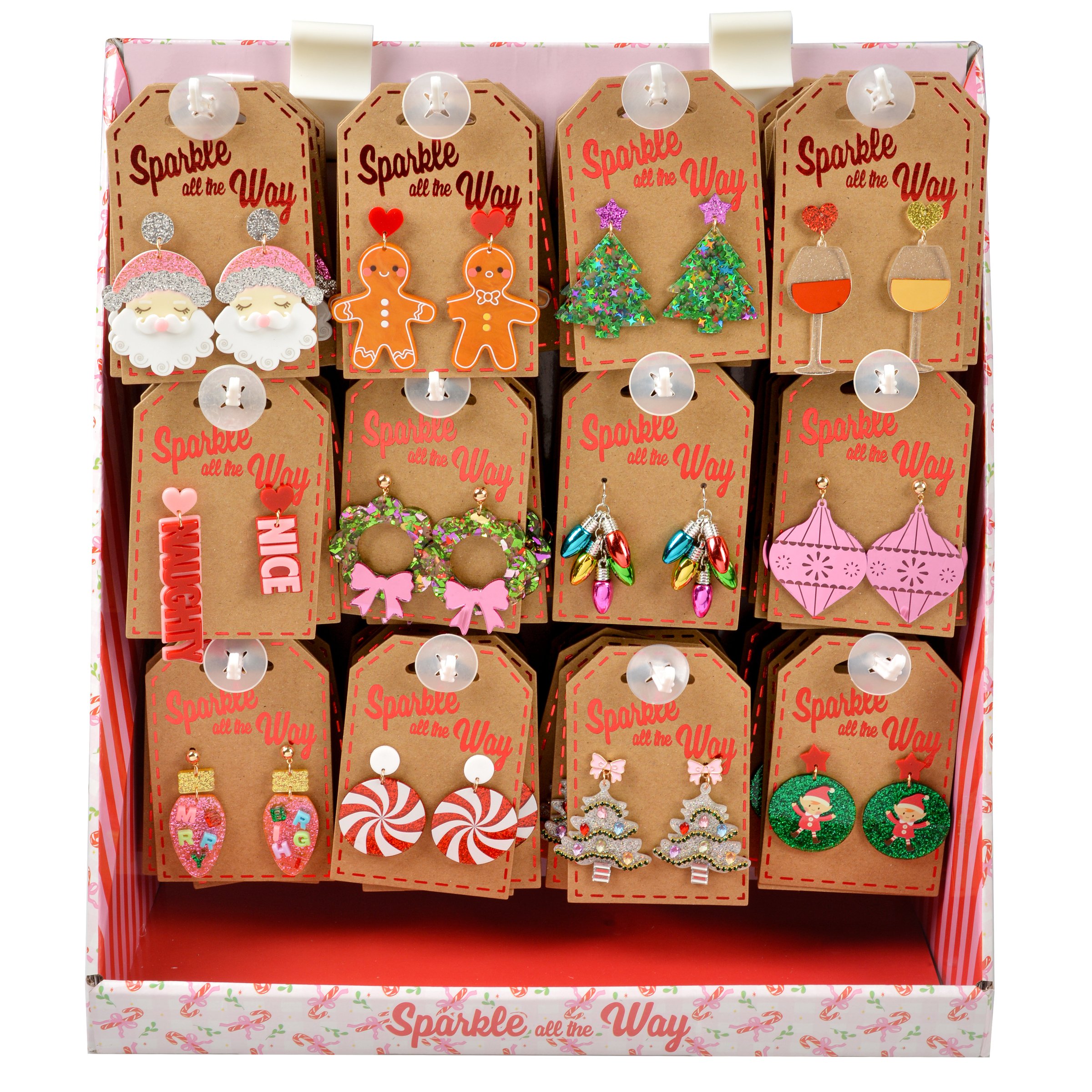 GFA Christmas Earrings Statement Designs Assorted 1 pair